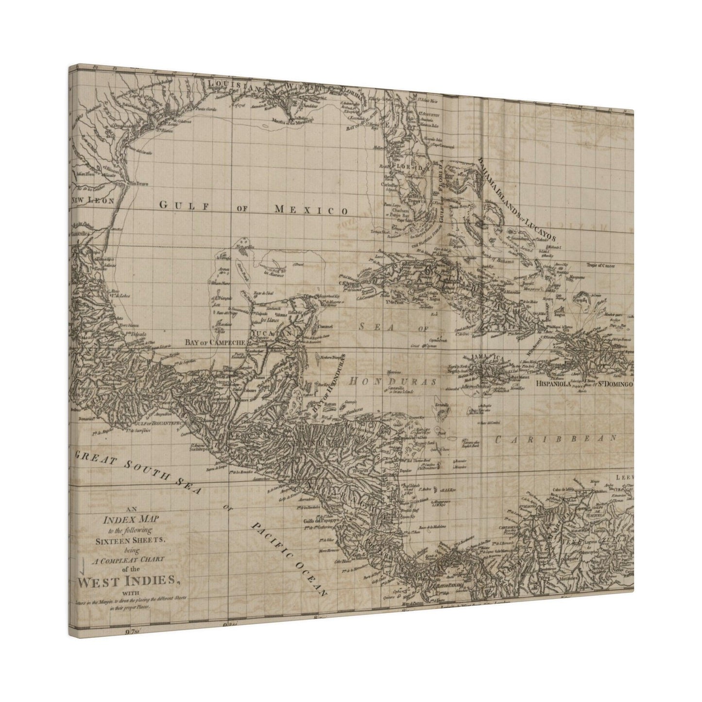Chart of the West Indies - Pacific Sky Games