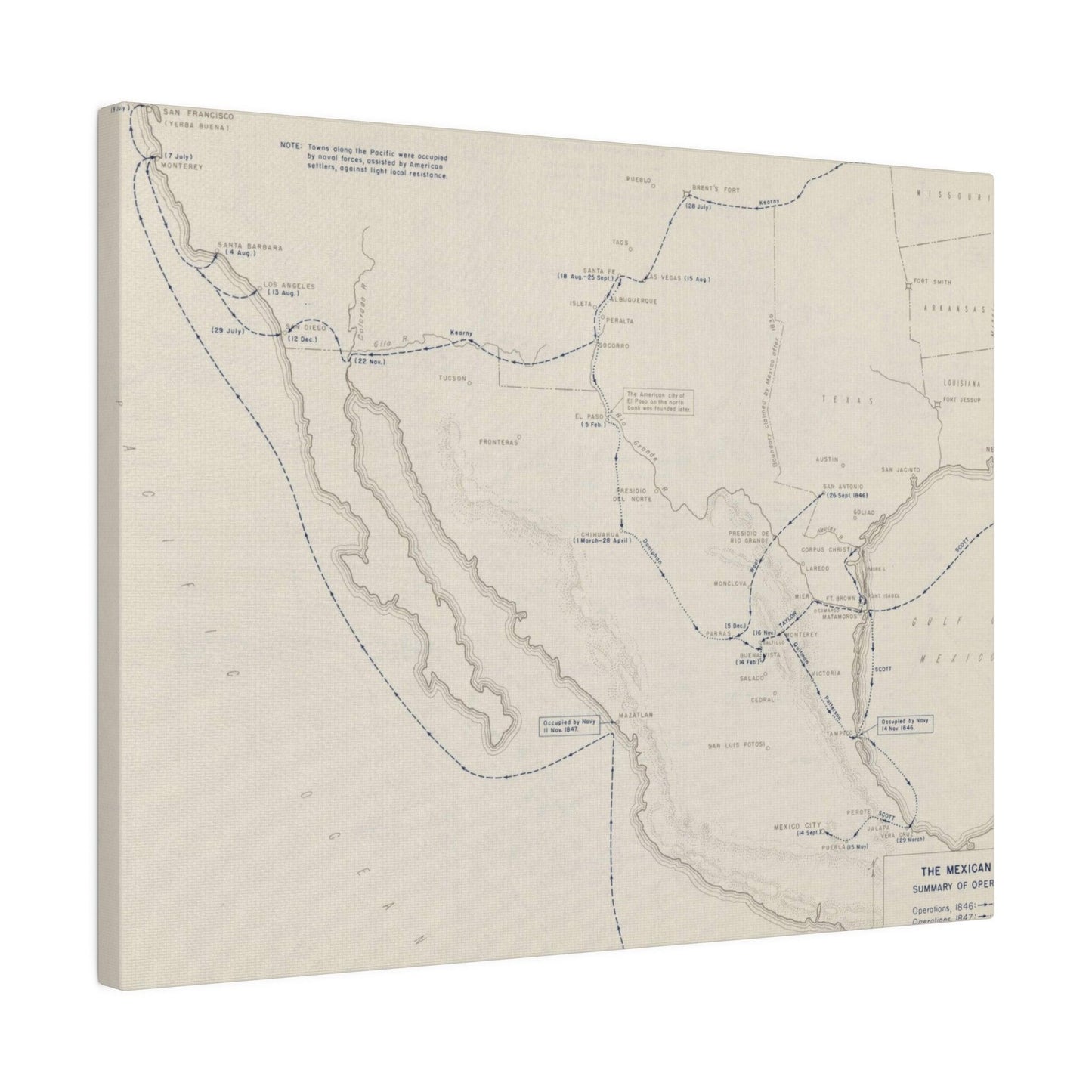 Mexican War, Operations 1846-1847 - Pacific Sky Games