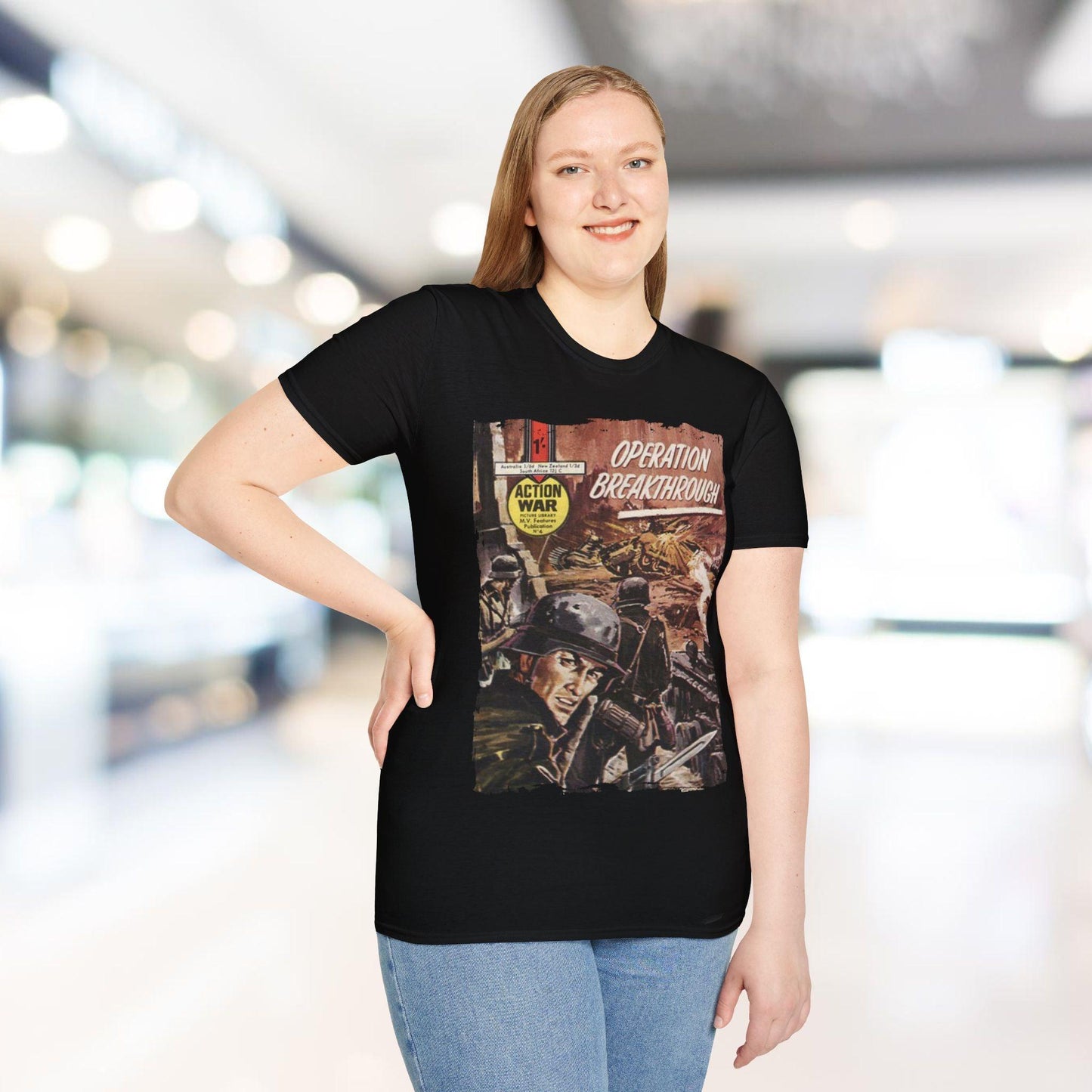 Action War #4 - Unisex Softstyle T-Shirt