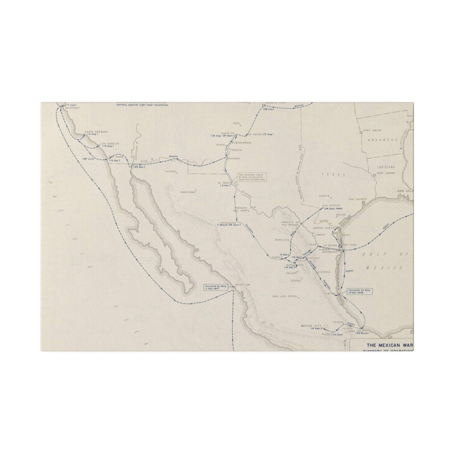 Mexican War, Operations 1846-1847 - Pacific Sky Games