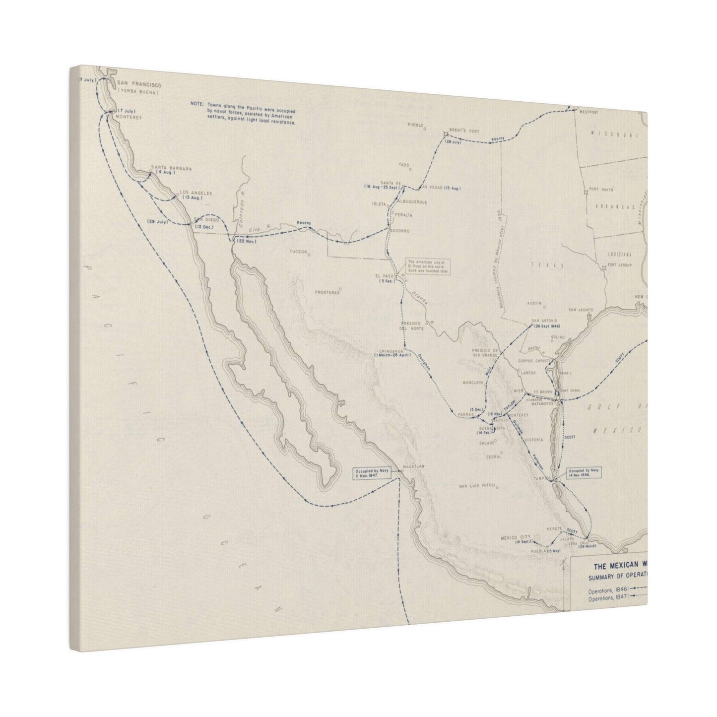 Mexican War, Operations 1846-1847 - Pacific Sky Games