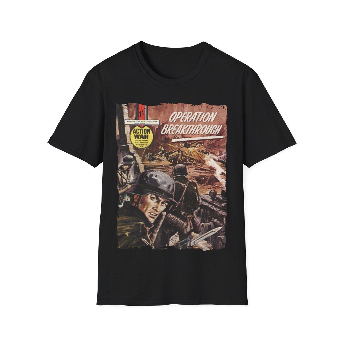 Action War #4 - Unisex Softstyle T-Shirt