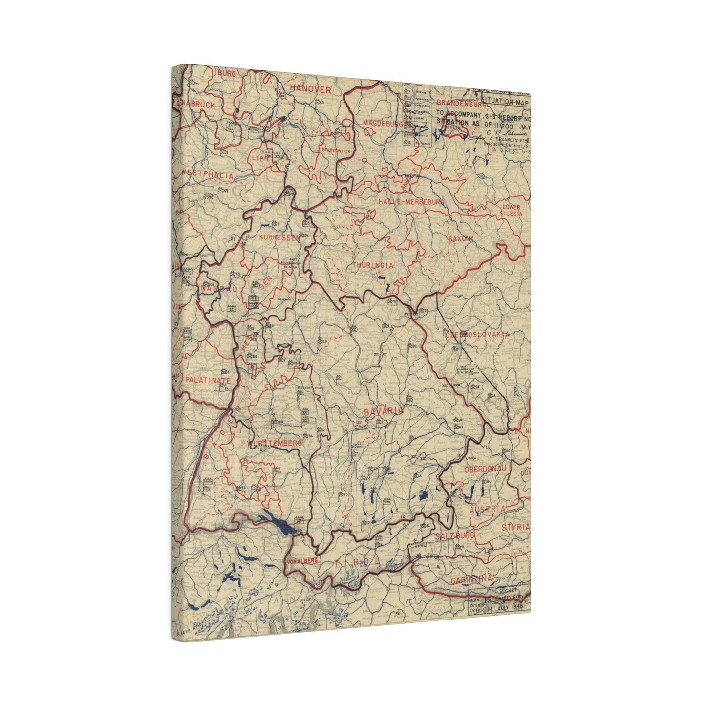 HQ Twelfth Army Group Situation Map_11 July 1945 - Pacific Sky Games