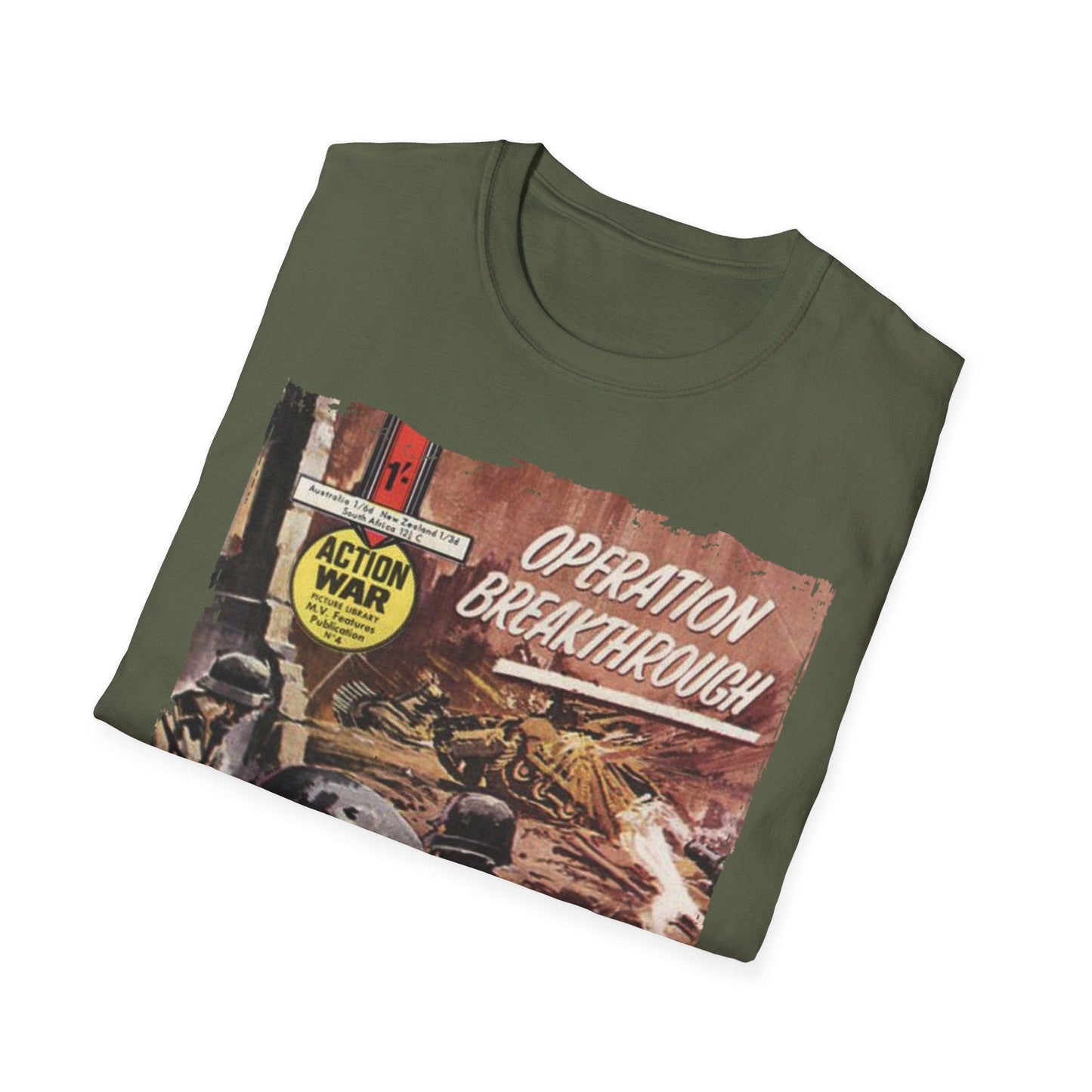 Action War #4 - Unisex Softstyle T-Shirt
