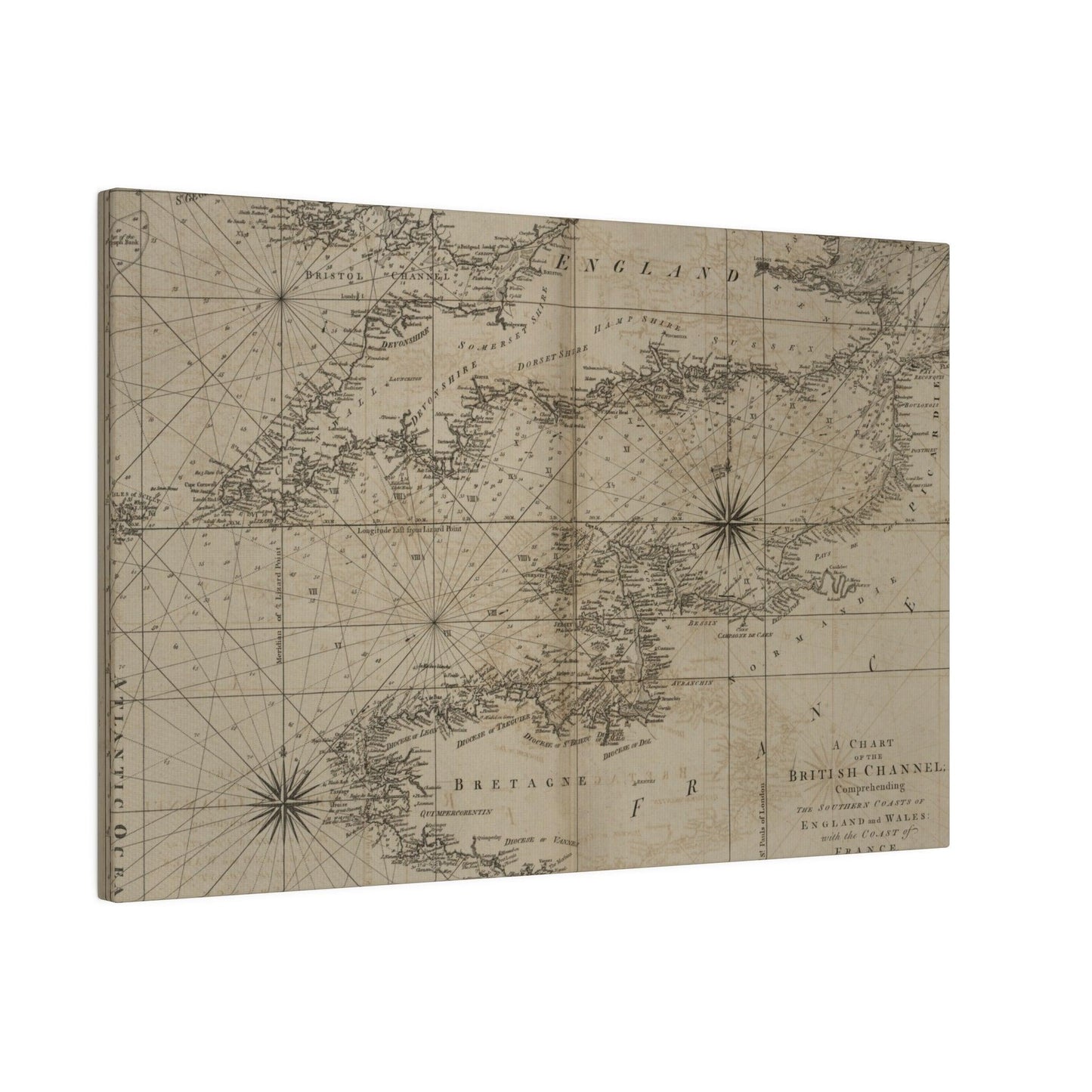 Chart of the British Channel - Pacific Sky Games