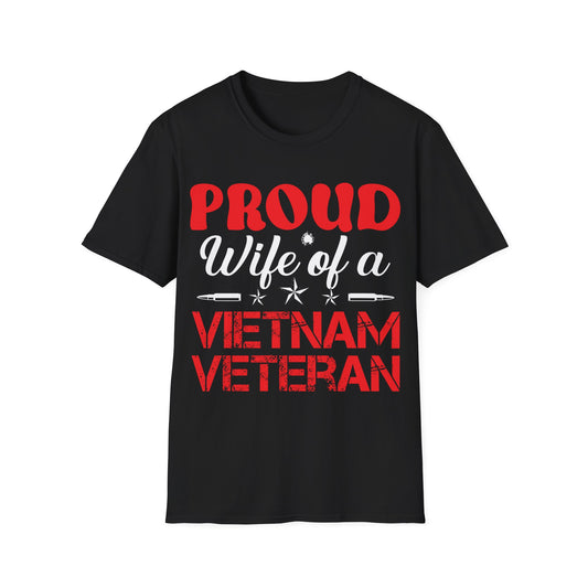 Proud Wife - Vietnam Veteran - Unisex Softstyle T-Shirt