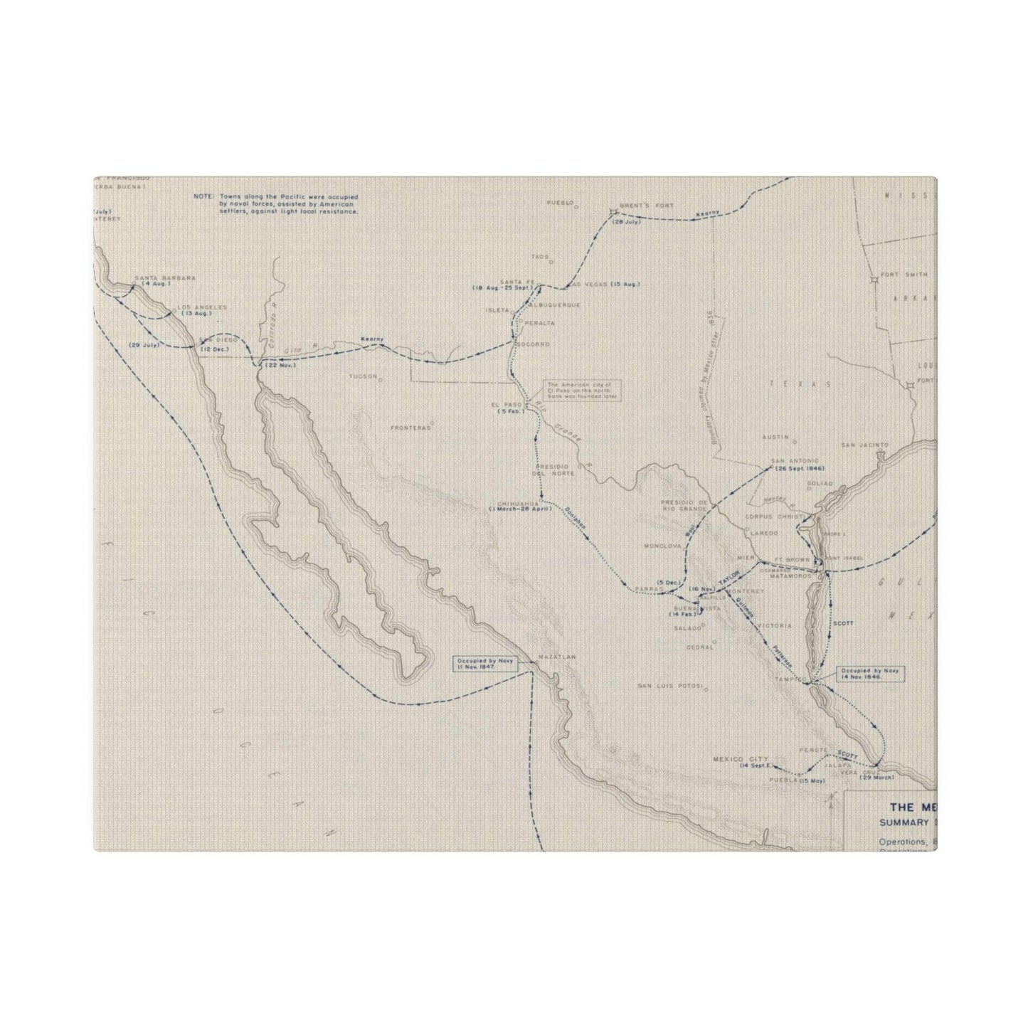 Mexican War, Operations 1846-1847 - Pacific Sky Games