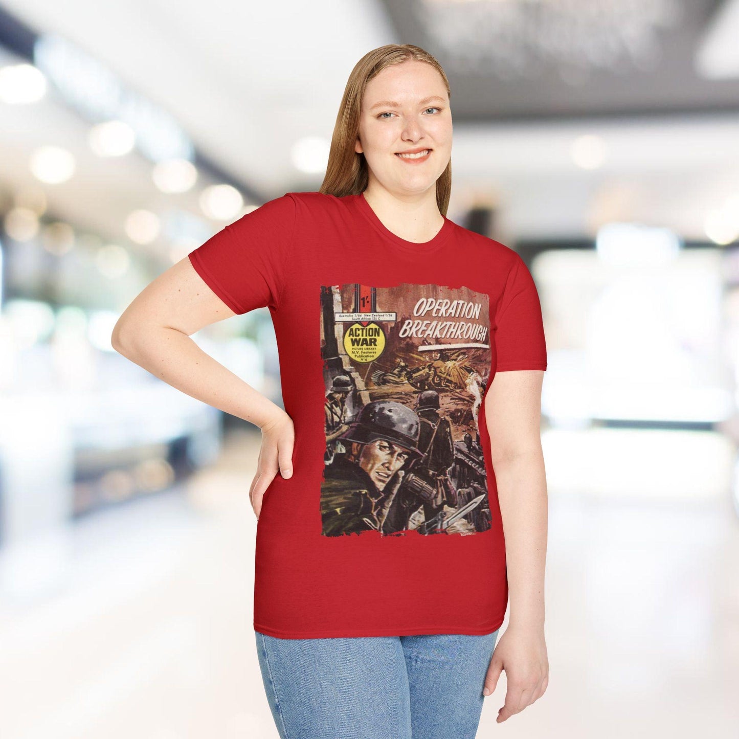 Action War #4 - Unisex Softstyle T-Shirt