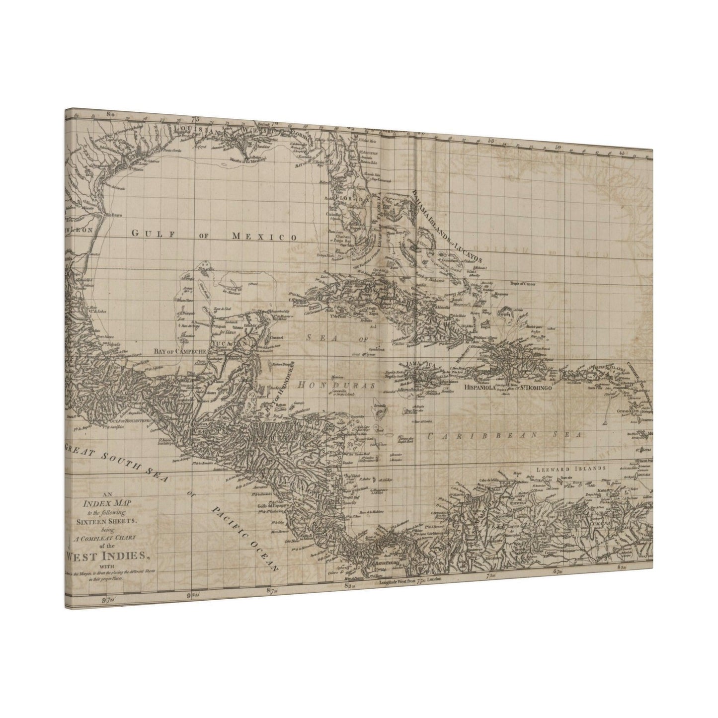 Chart of the West Indies - Pacific Sky Games