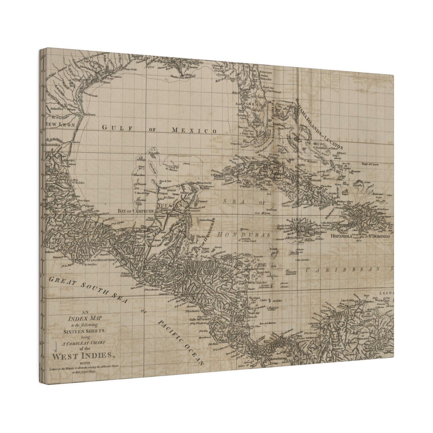 Chart of the West Indies - Pacific Sky Games