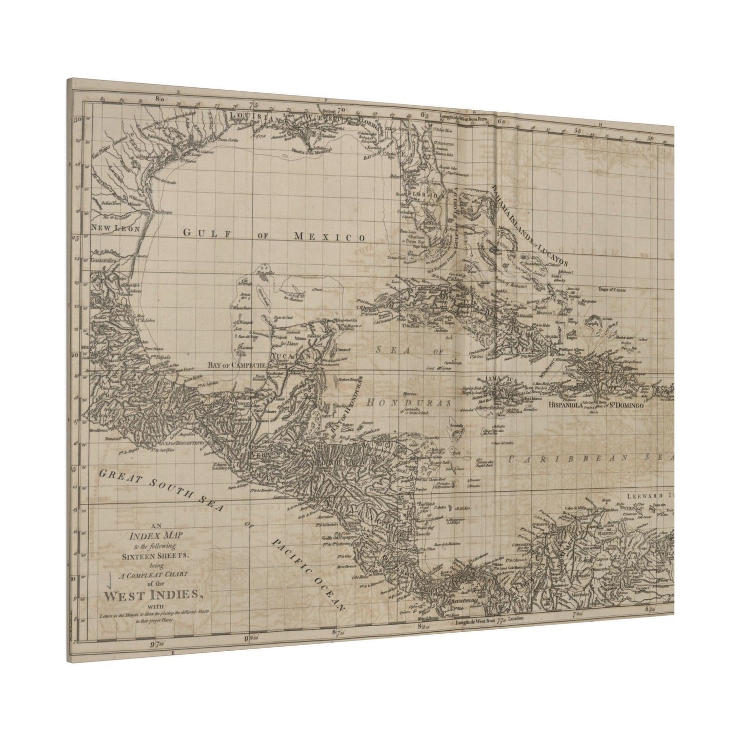 Chart of the West Indies - Pacific Sky Games