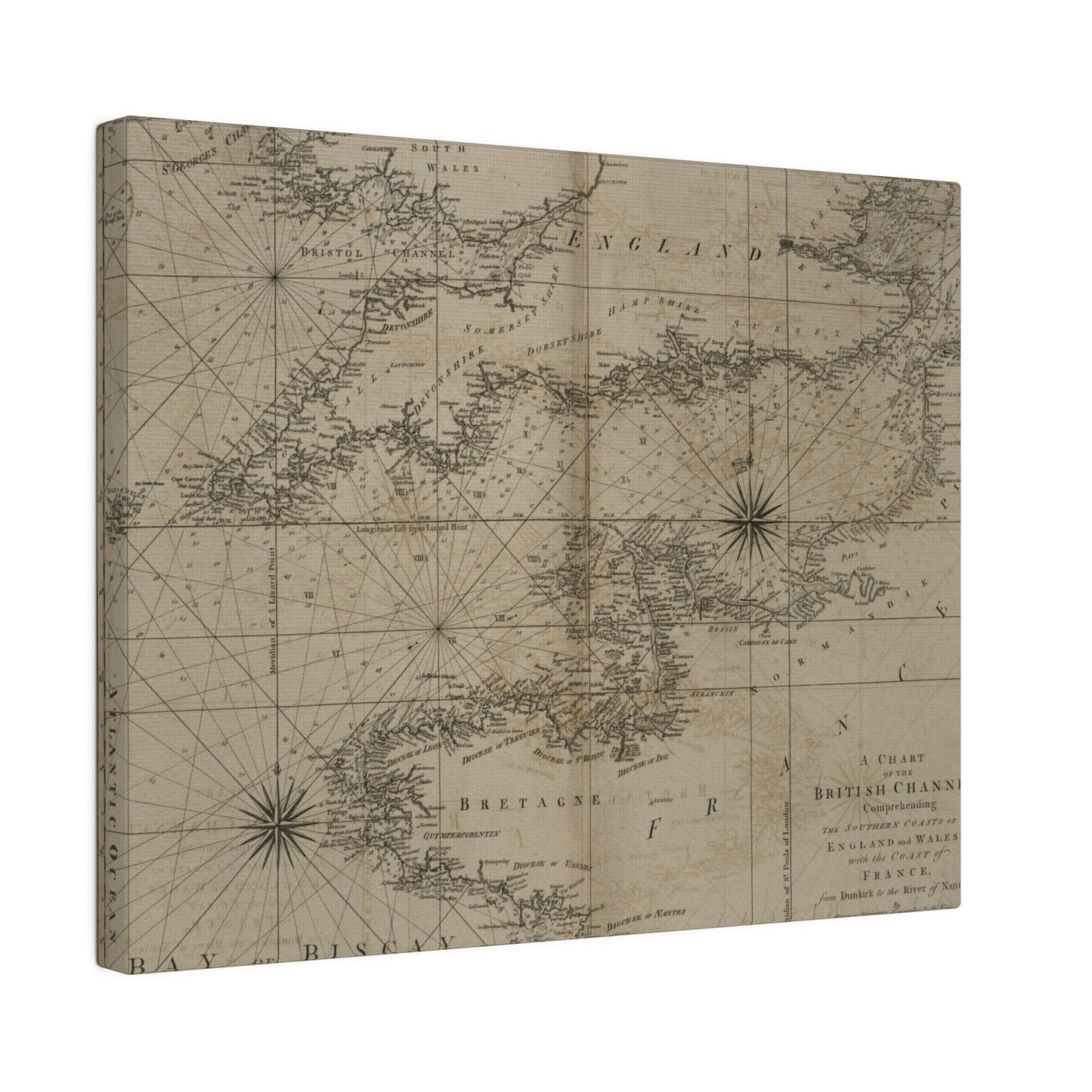 Chart of the British Channel - Pacific Sky Games