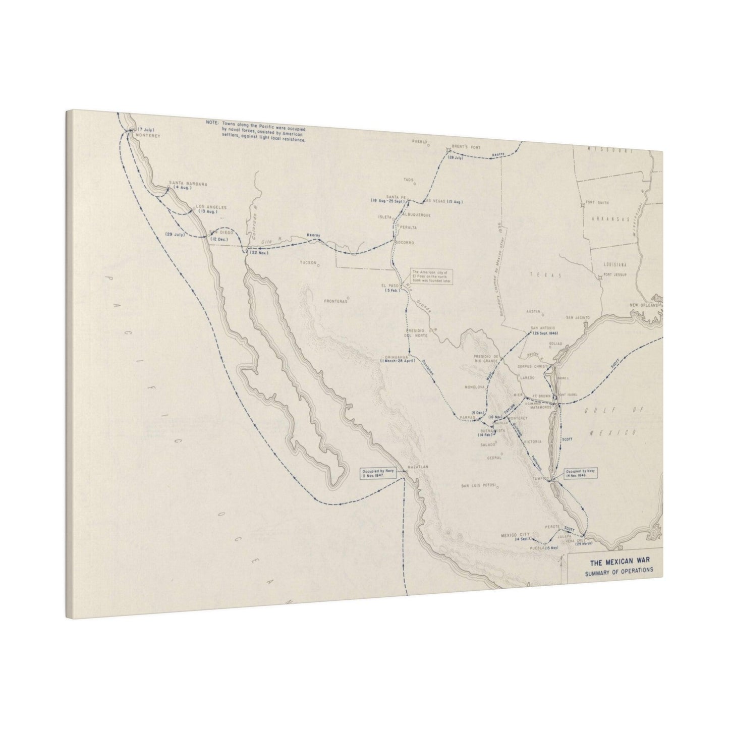 Mexican War, Operations 1846-1847 - Pacific Sky Games