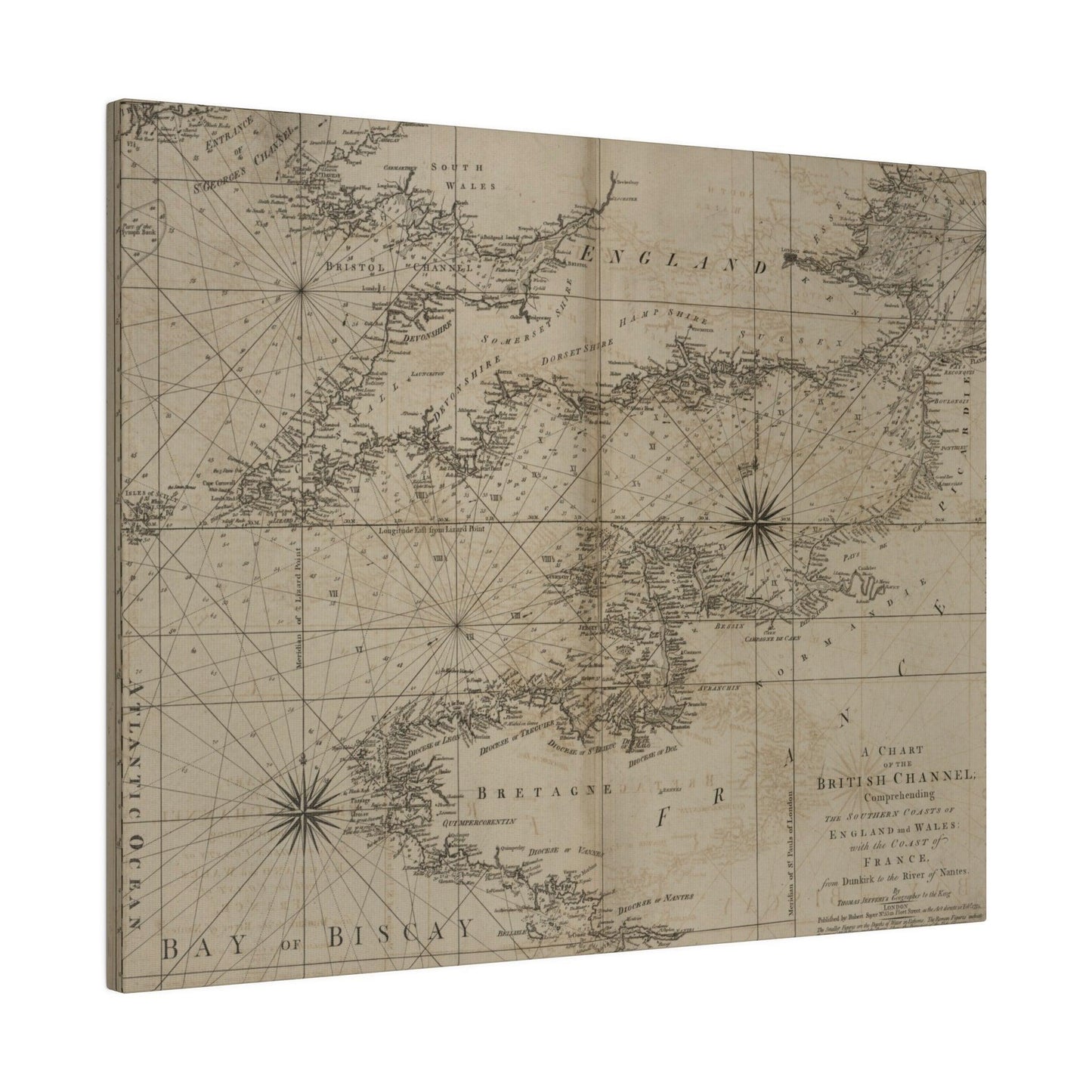 Chart of the British Channel - Pacific Sky Games