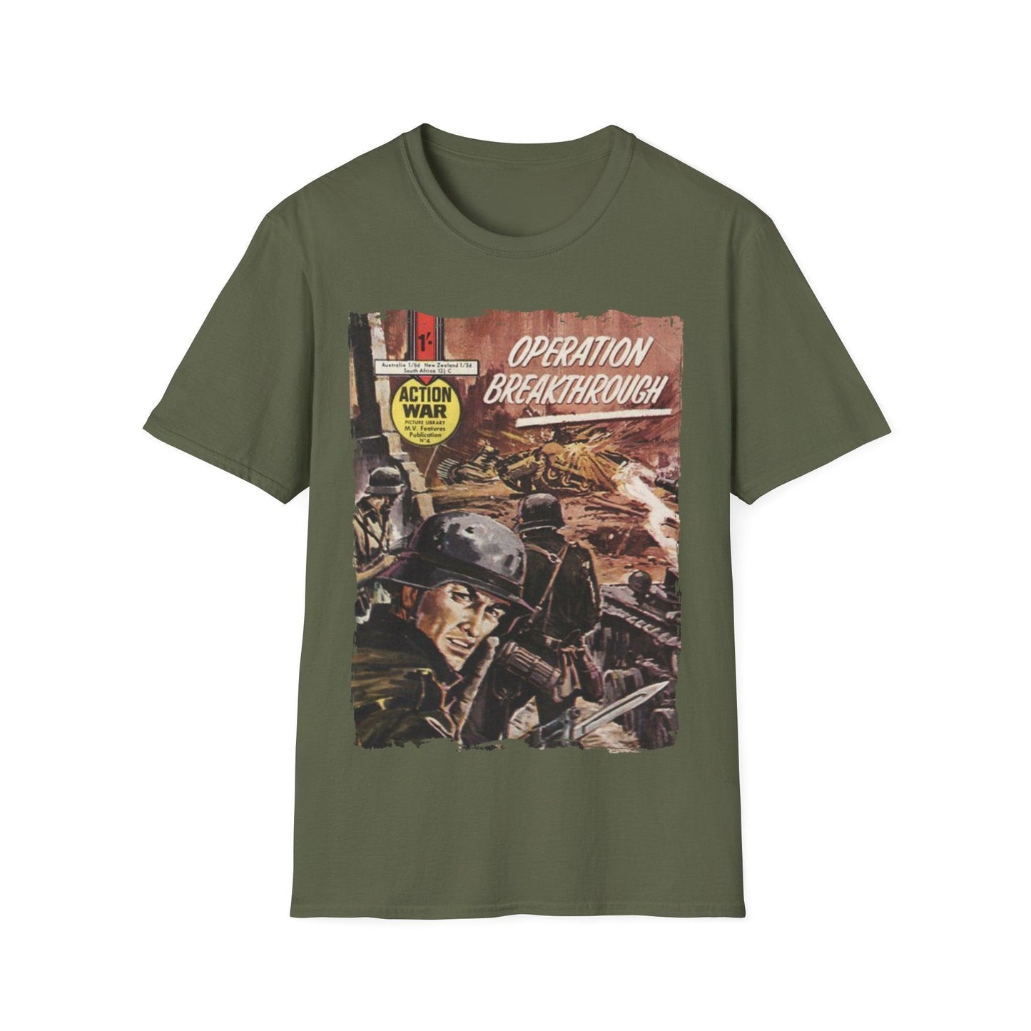 Action War #4 - Unisex Softstyle T-Shirt