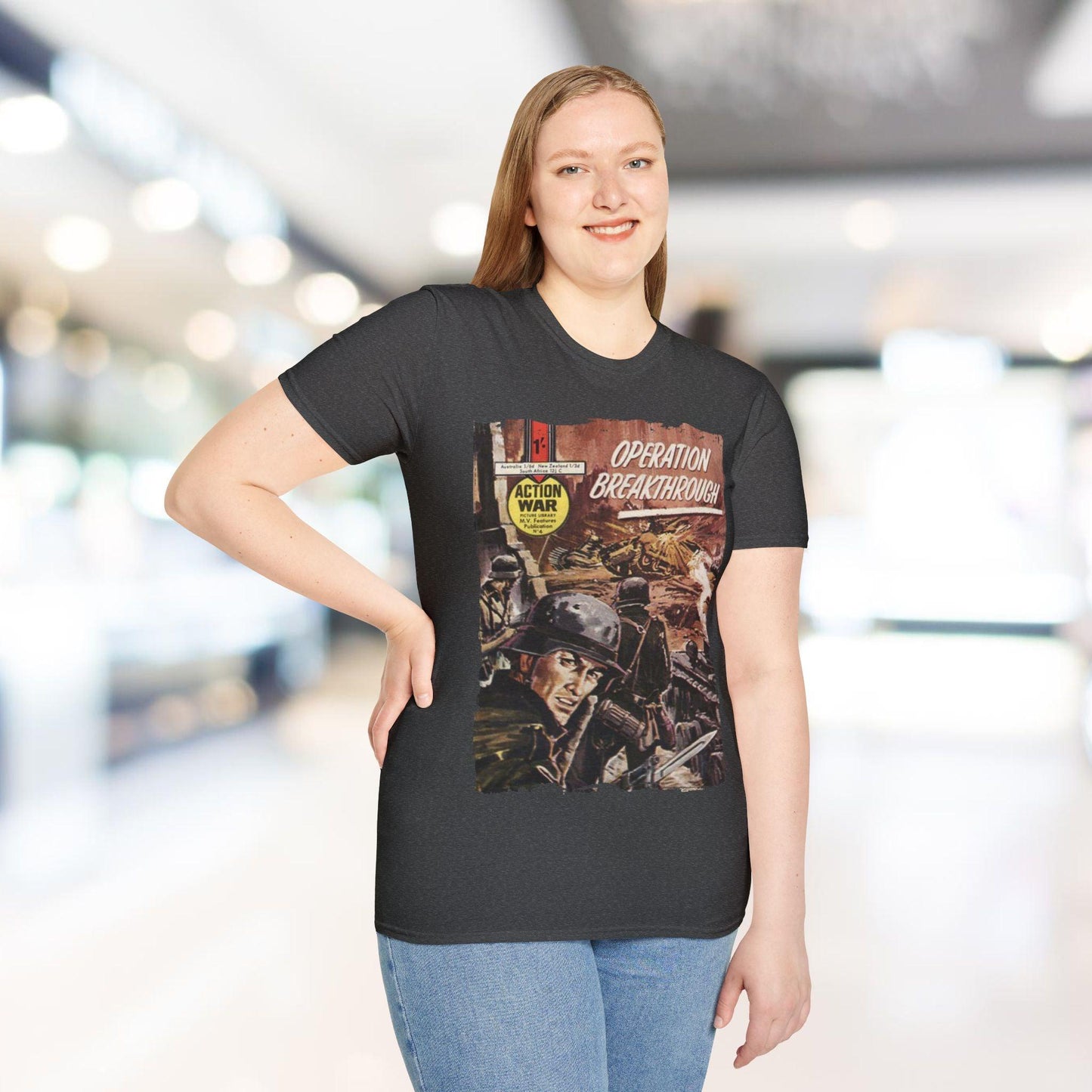 Action War #4 - Unisex Softstyle T-Shirt