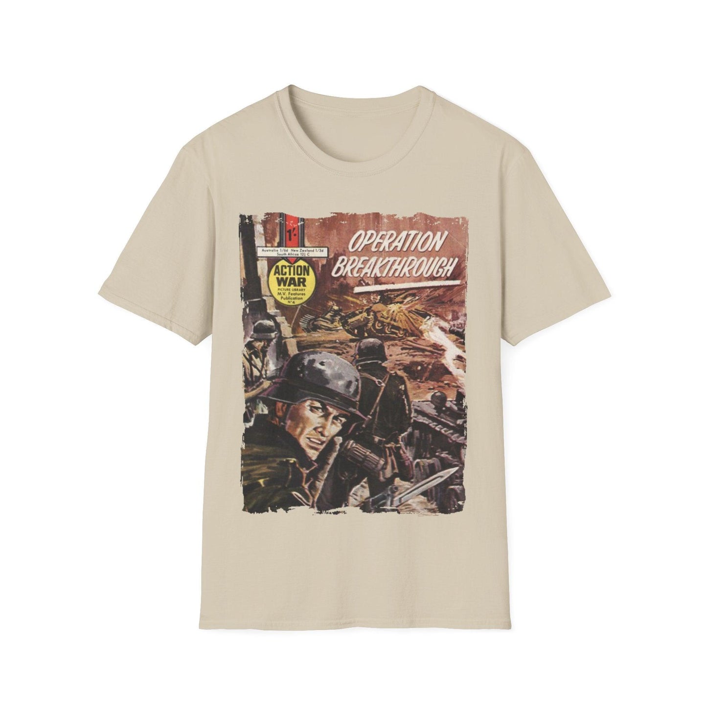 Action War #4 - Unisex Softstyle T-Shirt