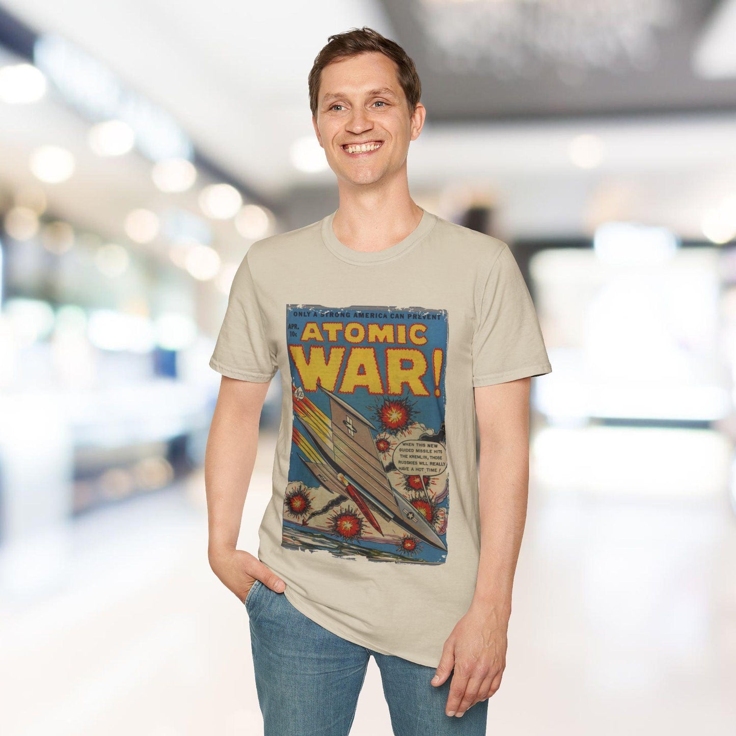 Atomic War! No 4 - Unisex Softstyle T-Shirt