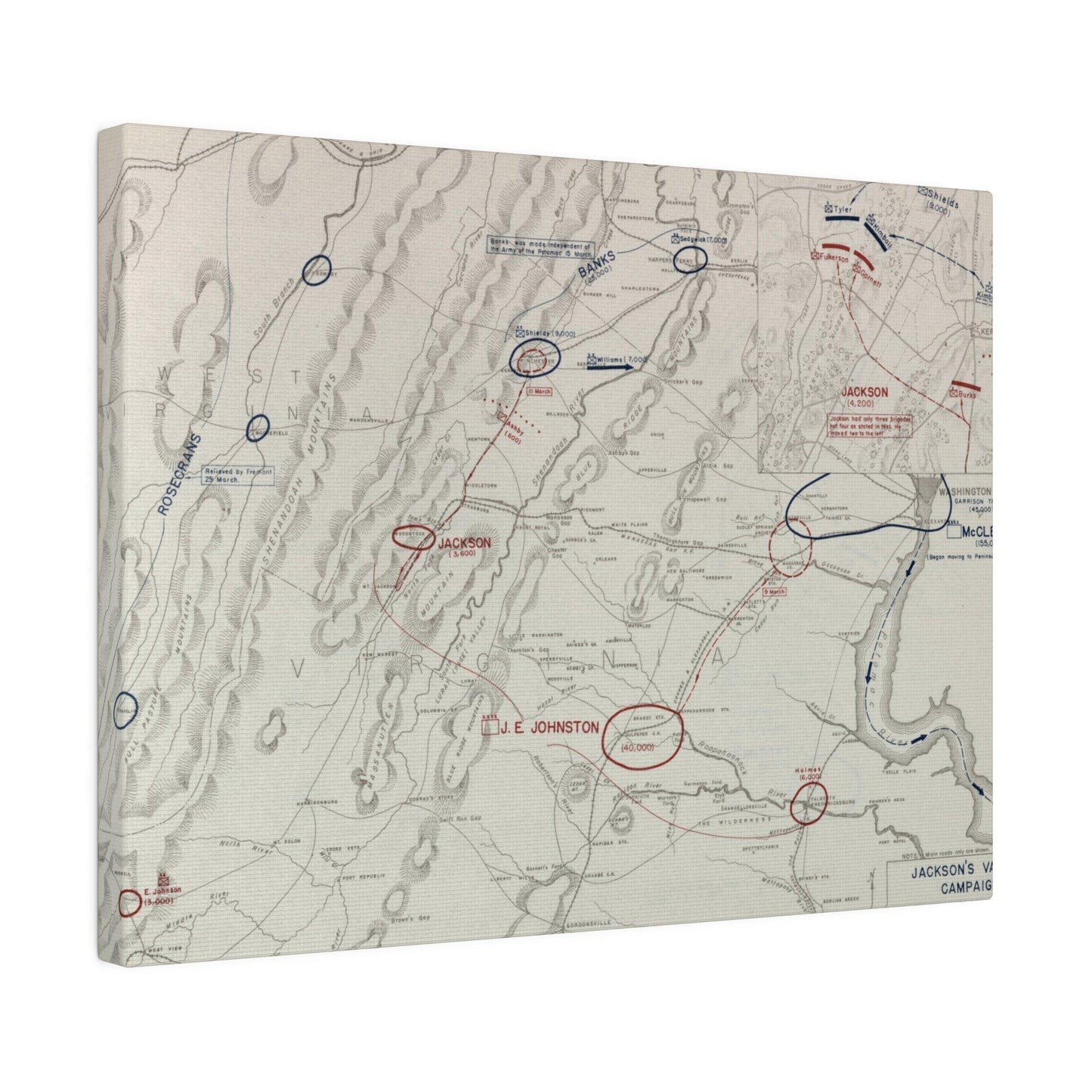 American Civil War Jackson's Valley Campaign - Situation 21 Mar and Battle of Kernstown 23 Mar 1862 - Pacific Sky Games