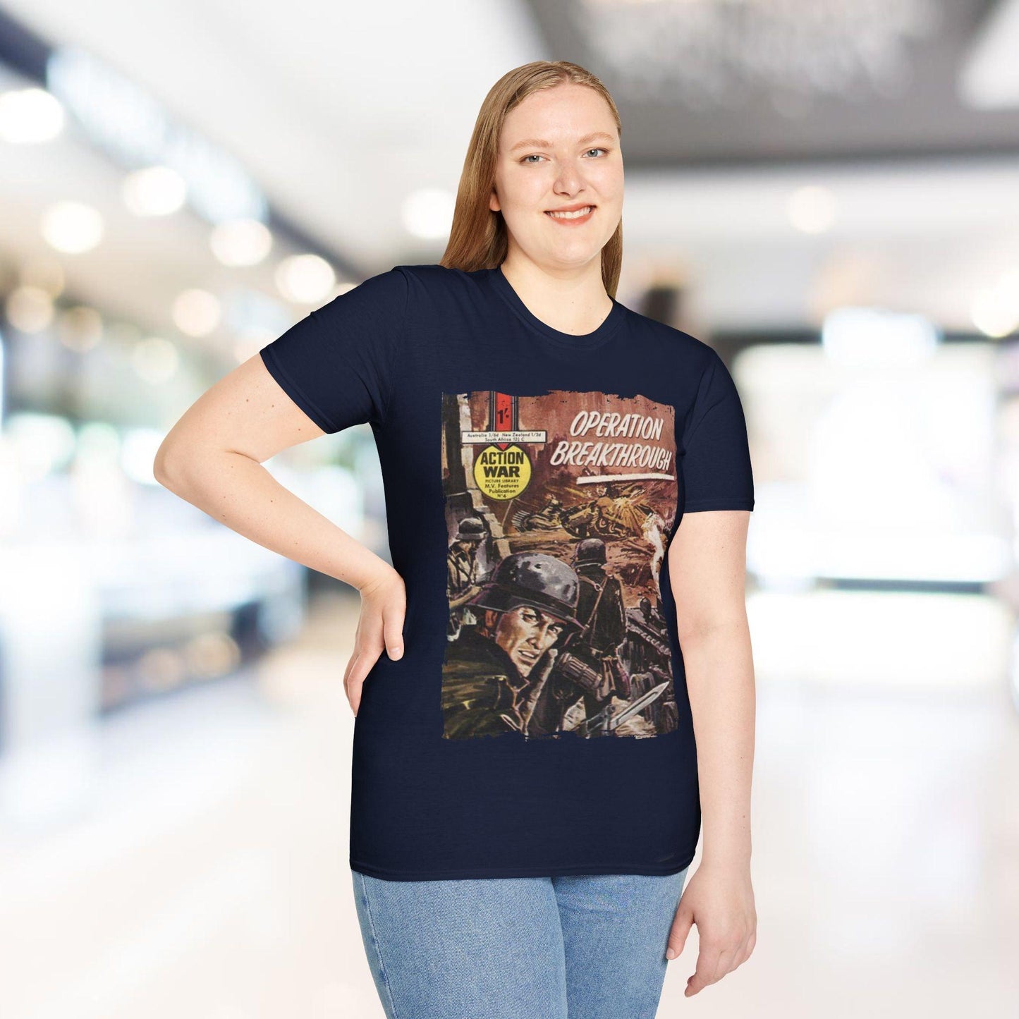 Action War #4 - Unisex Softstyle T-Shirt