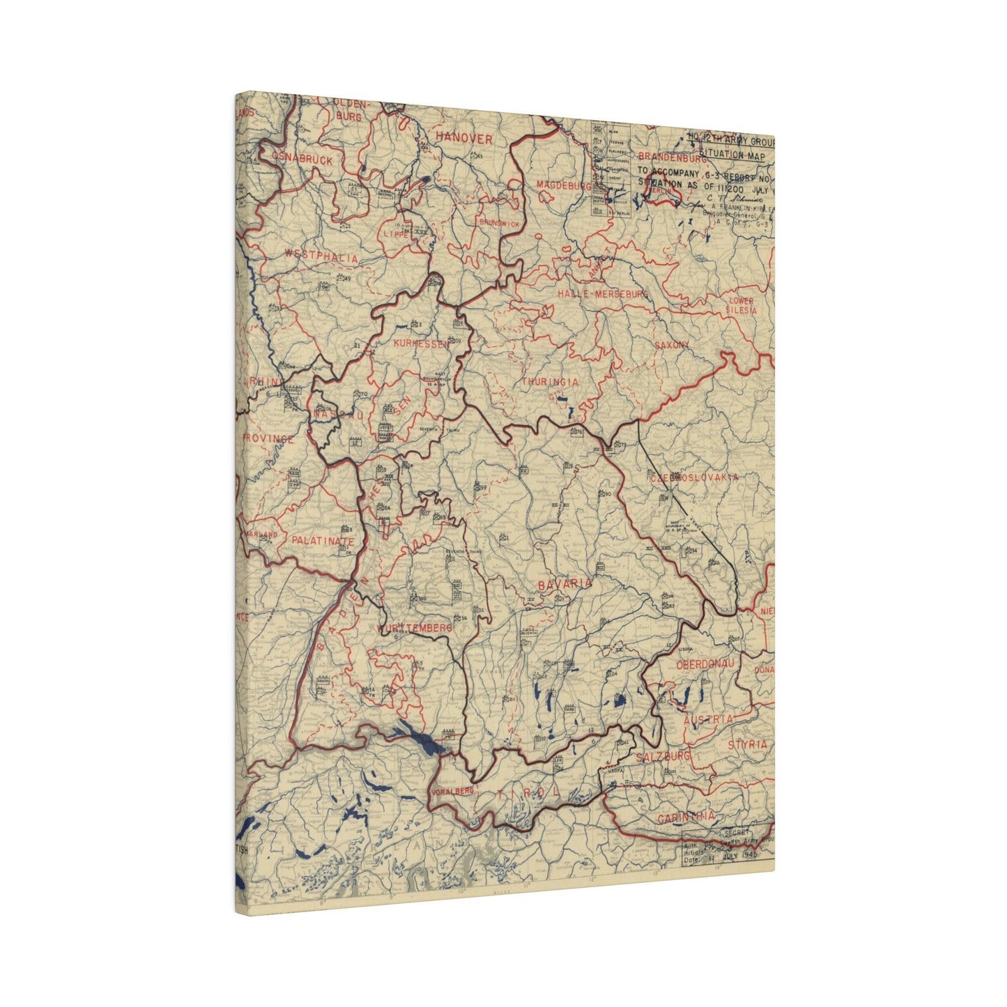 HQ Twelfth Army Group Situation Map_11 July 1945 - Pacific Sky Games
