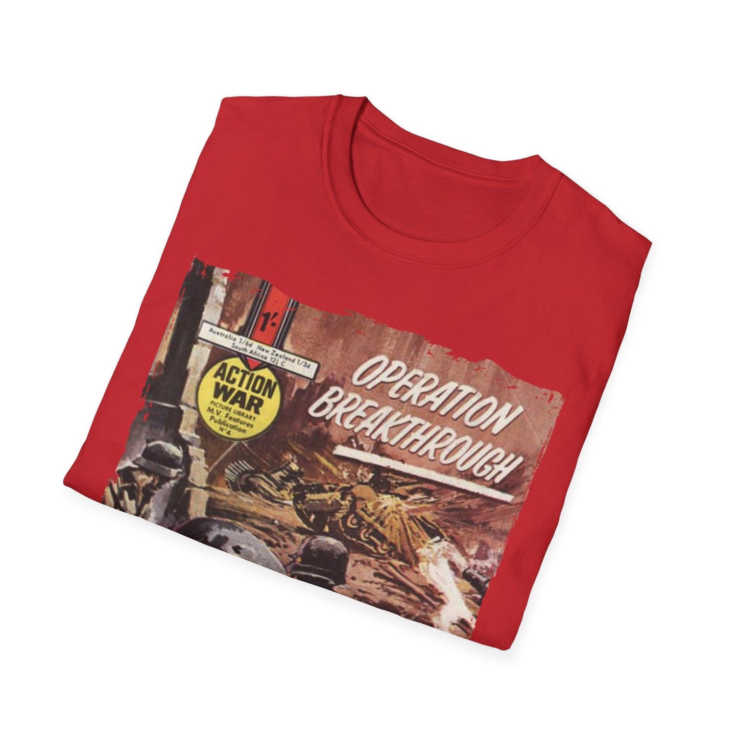 Action War #4 - Unisex Softstyle T-Shirt