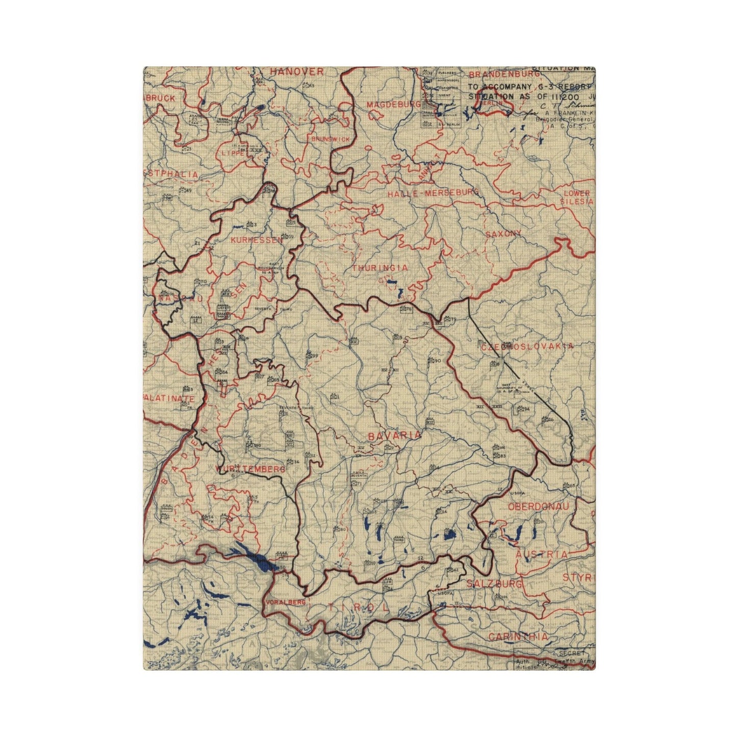 HQ Twelfth Army Group Situation Map_11 July 1945 - Pacific Sky Games