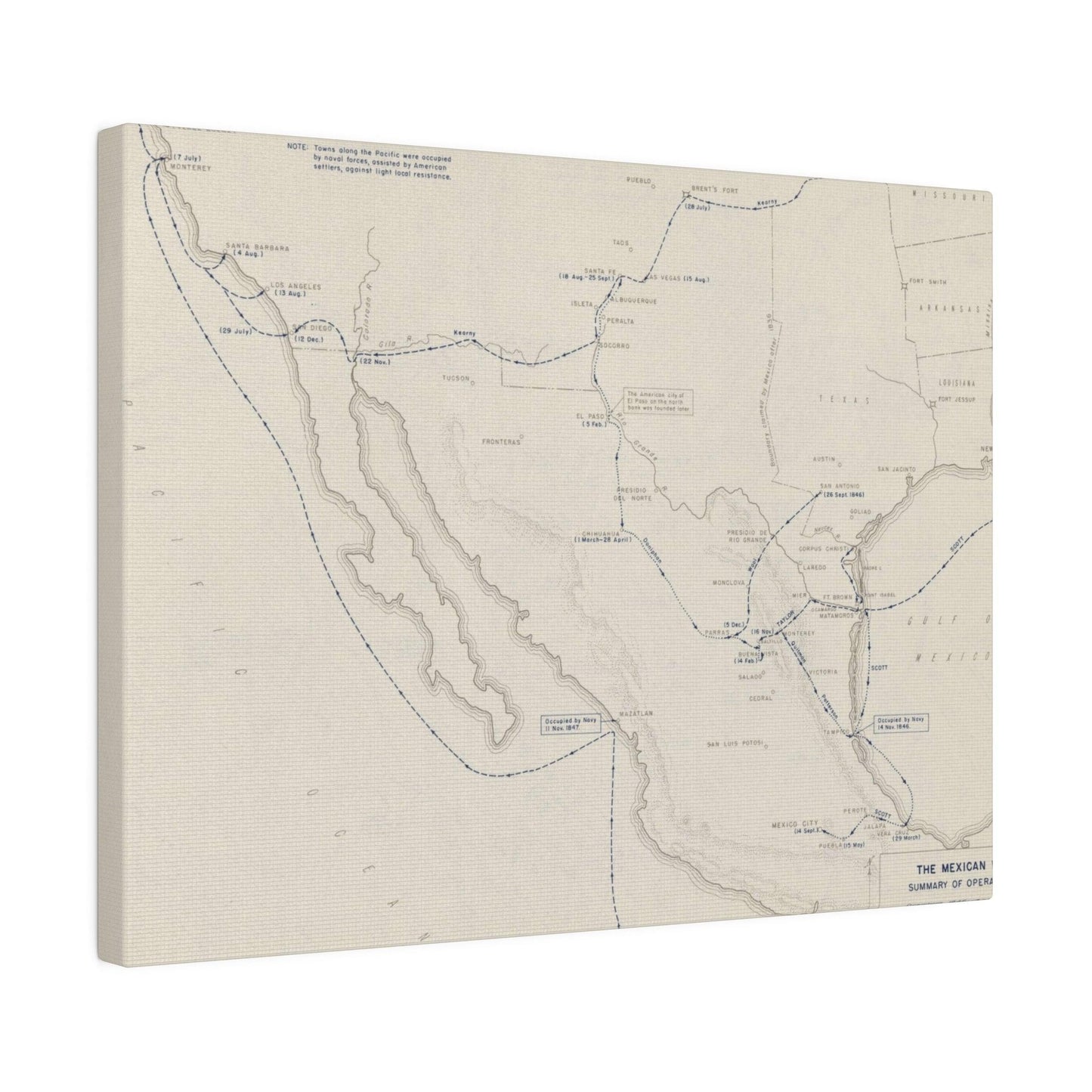 Mexican War, Operations 1846-1847 - Pacific Sky Games