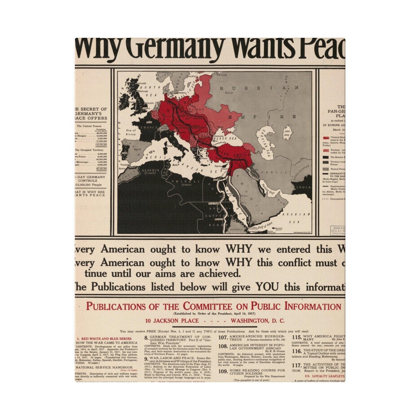 Why Germany Wants Peace 1917 - Pacific Sky Games