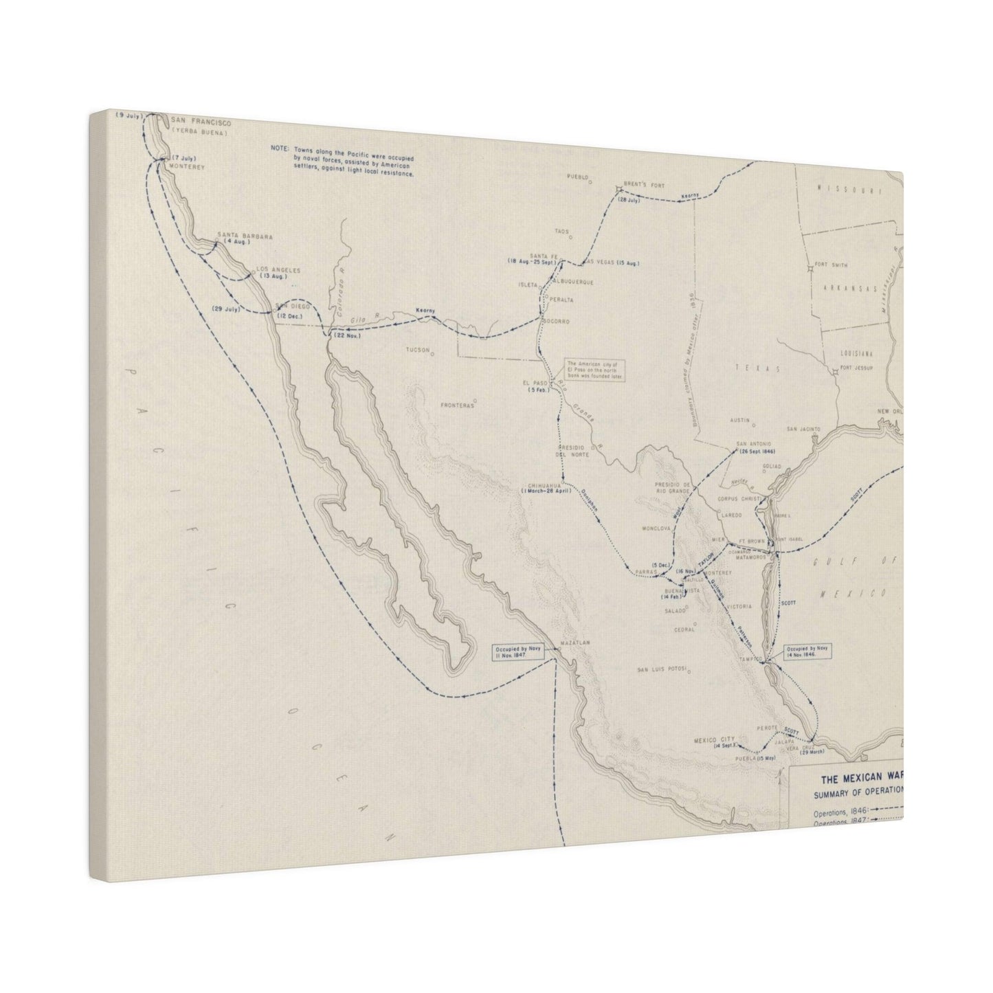 Mexican War, Operations 1846-1847 - Pacific Sky Games