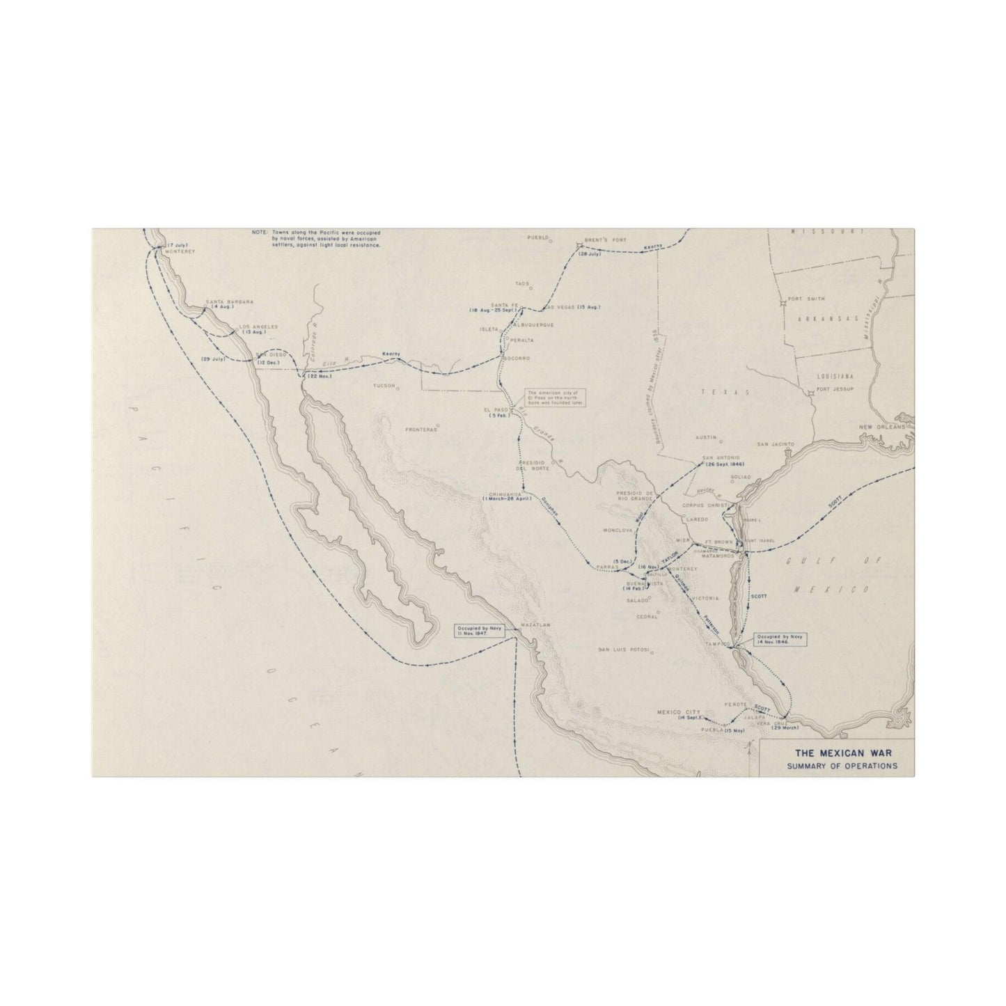 Mexican War, Operations 1846-1847 - Pacific Sky Games
