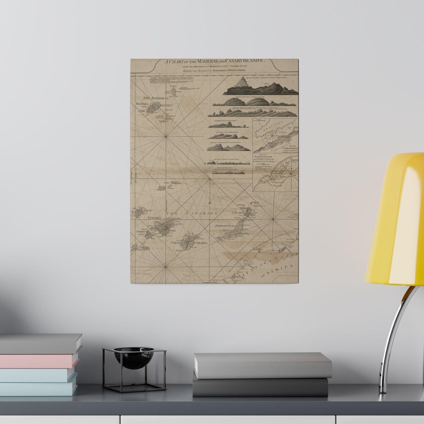 Chart of the Maderas and Canary Islands - Pacific Sky Games