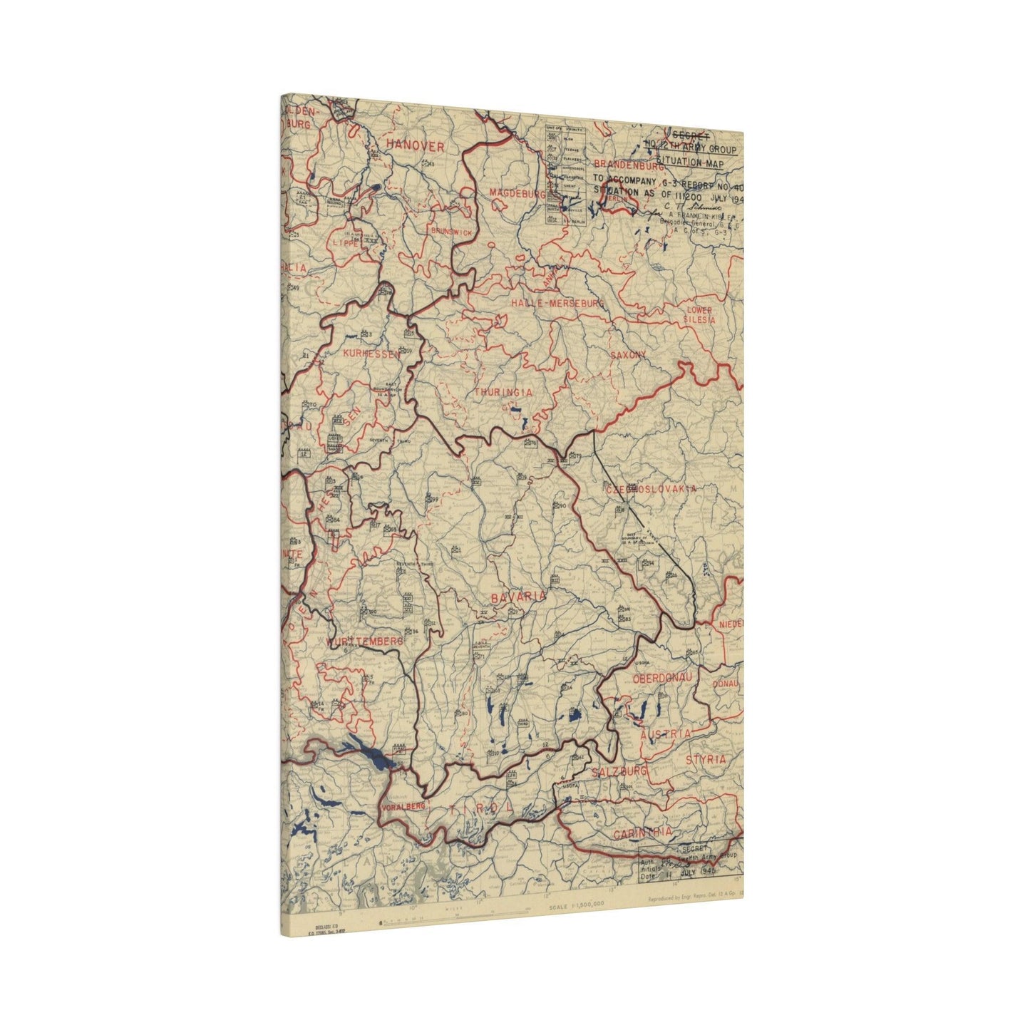 HQ Twelfth Army Group Situation Map_11 July 1945 - Pacific Sky Games