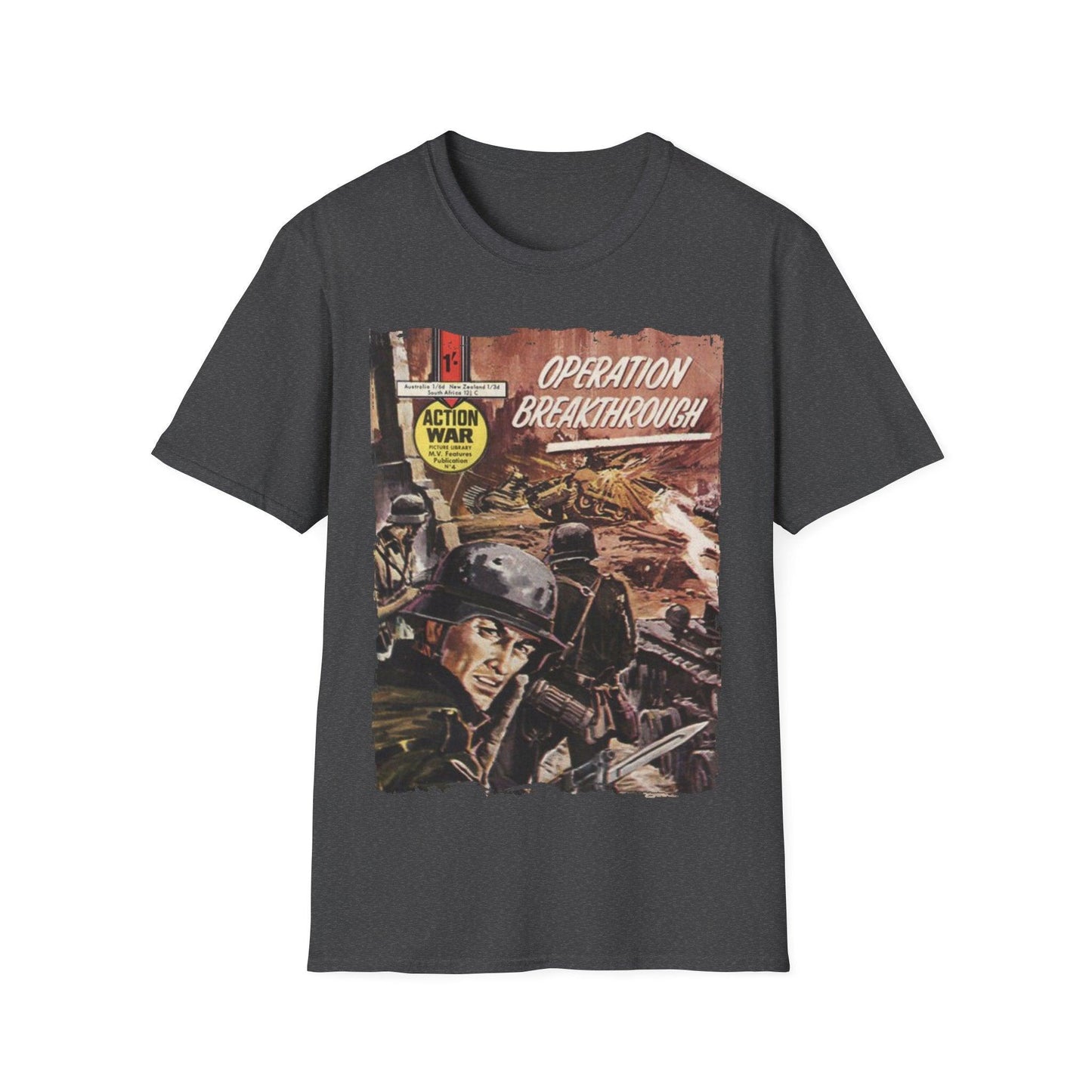 Action War #4 - Unisex Softstyle T-Shirt
