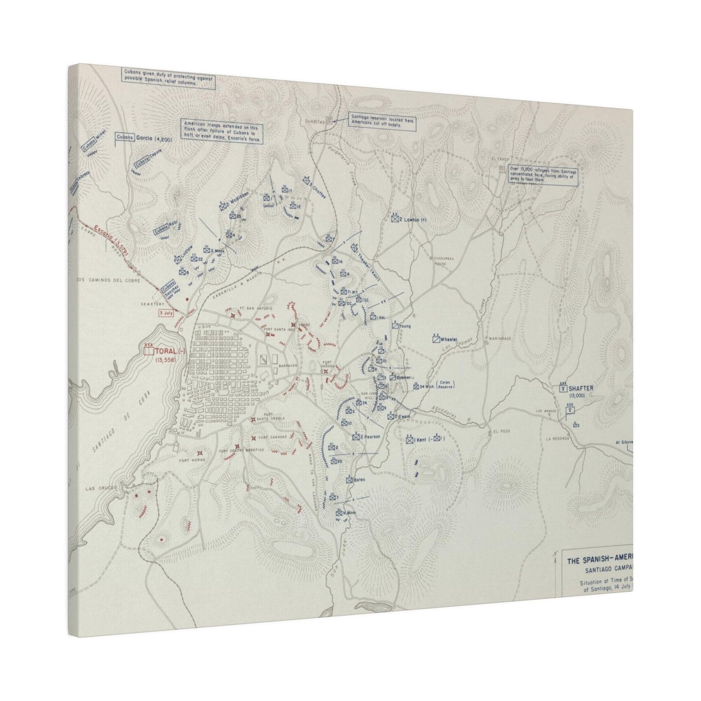 Spanish-American War, Santiago Campaign, Surrender of Santiago 14 July 1898 - Pacific Sky Games