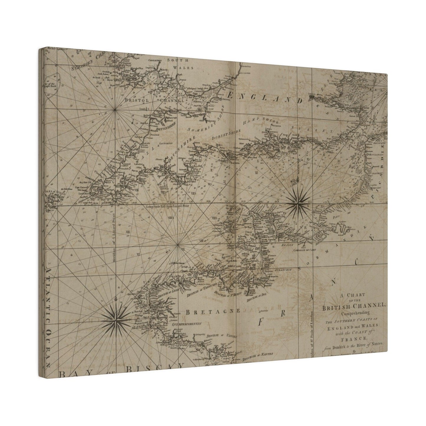 Chart of the British Channel - Pacific Sky Games