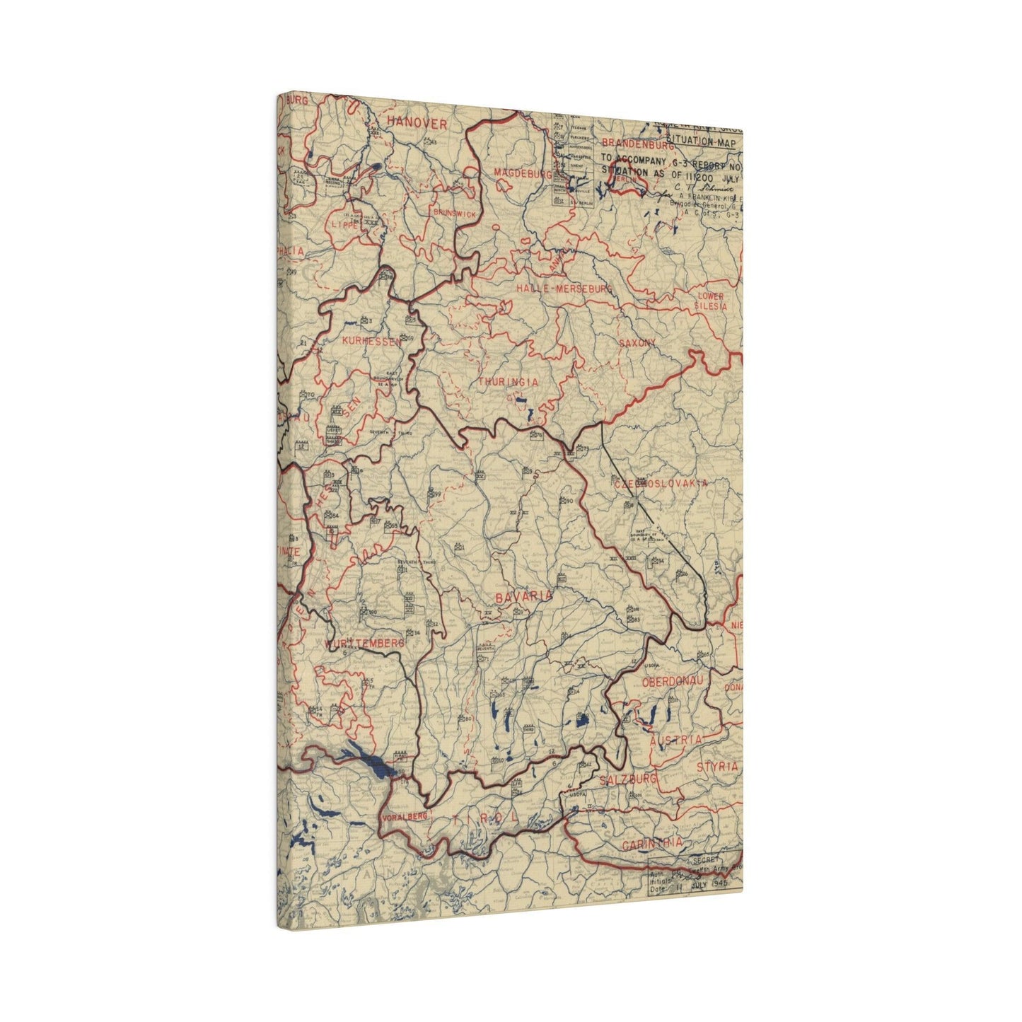 HQ Twelfth Army Group Situation Map_11 July 1945 - Pacific Sky Games