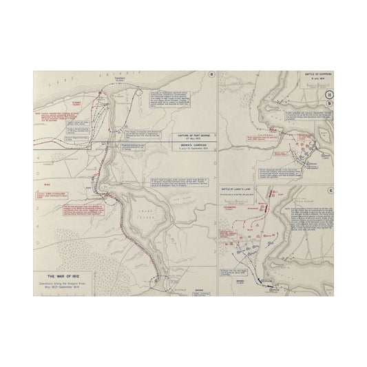 War of 1812, Niagara River 1812-1814