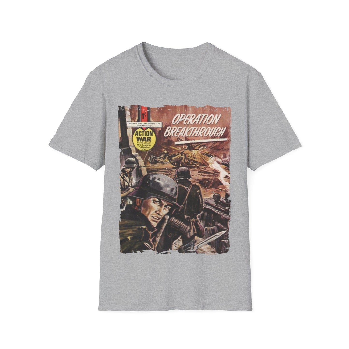 Action War #4 - Unisex Softstyle T-Shirt