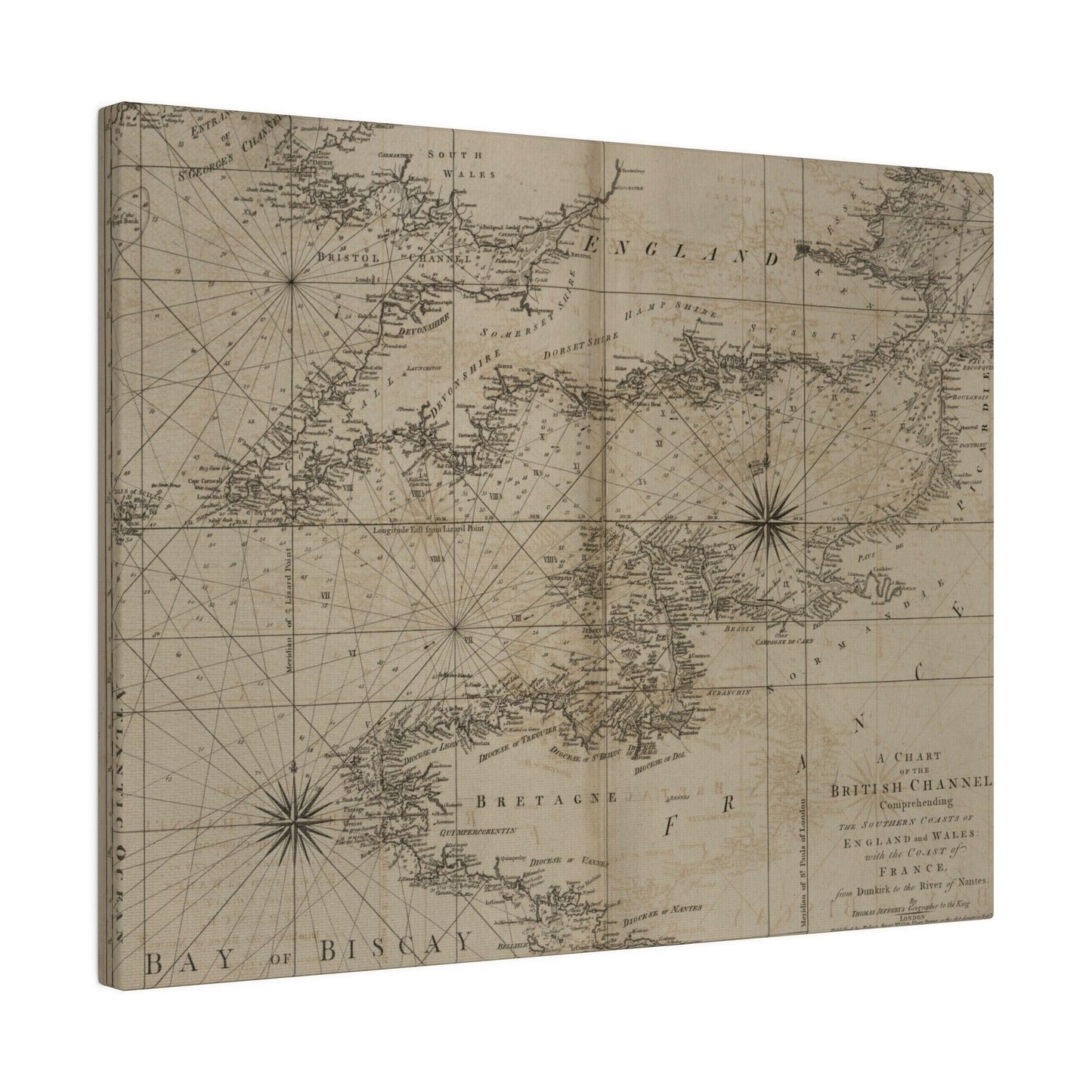 Chart of the British Channel - Pacific Sky Games