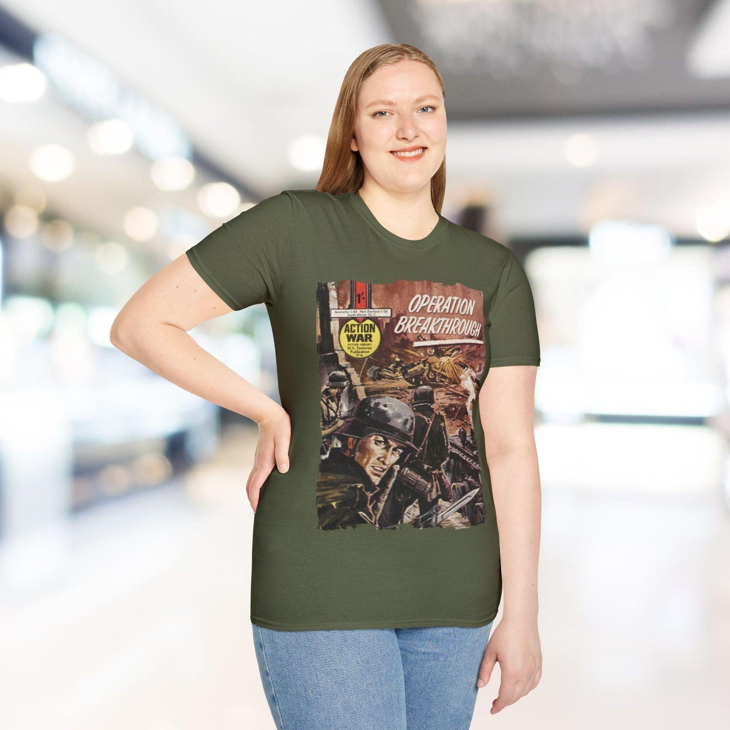 Action War #4 - Unisex Softstyle T-Shirt