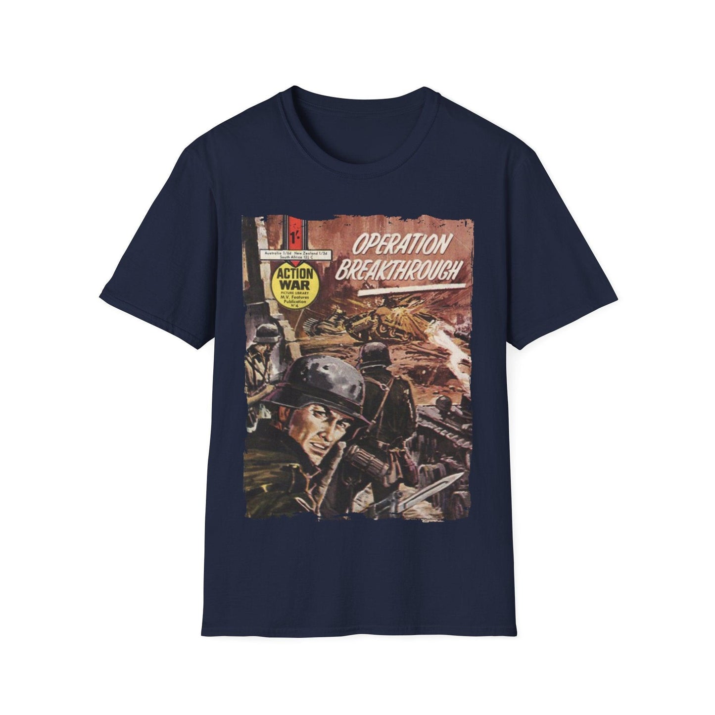Action War #4 - Unisex Softstyle T-Shirt