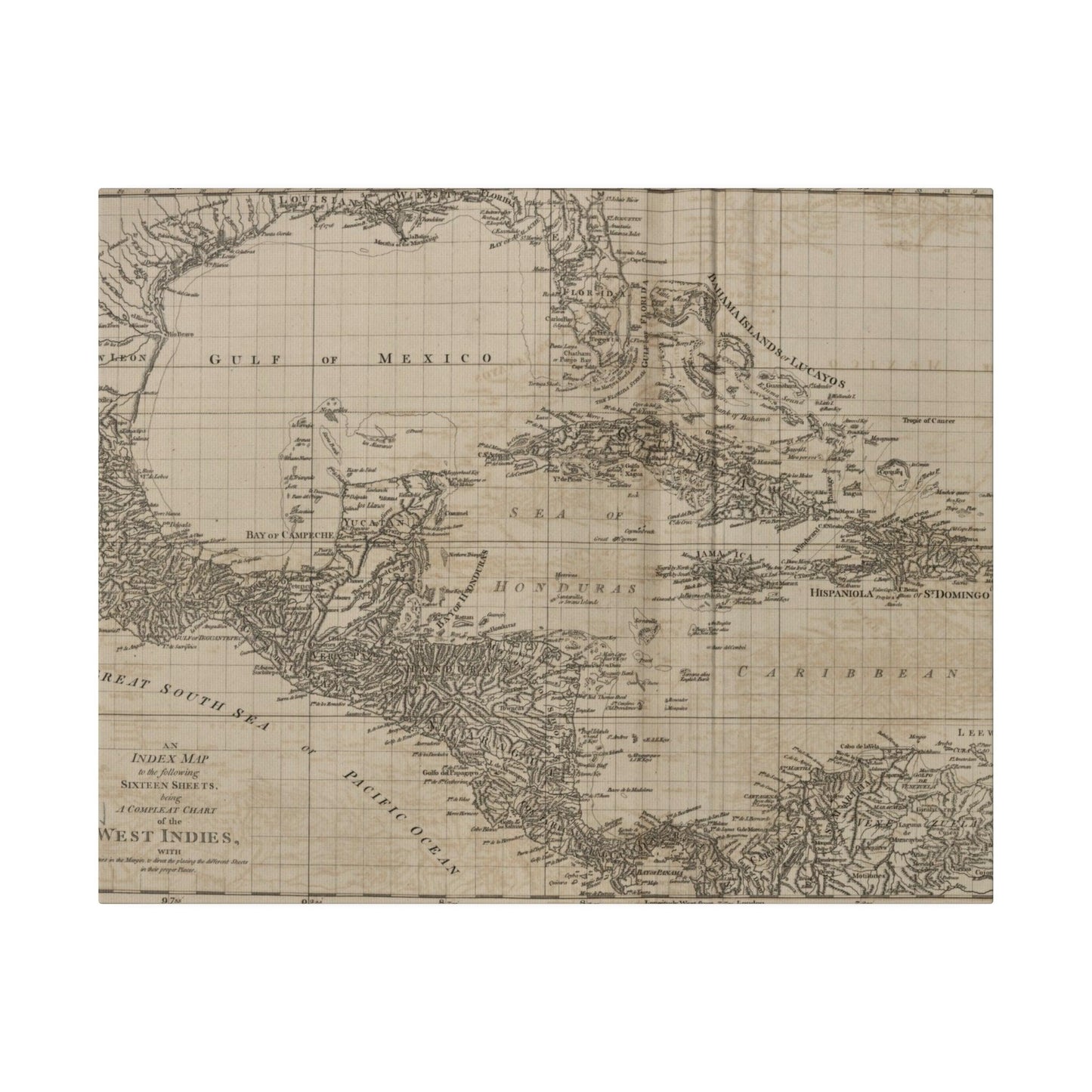 Chart of the West Indies - Pacific Sky Games