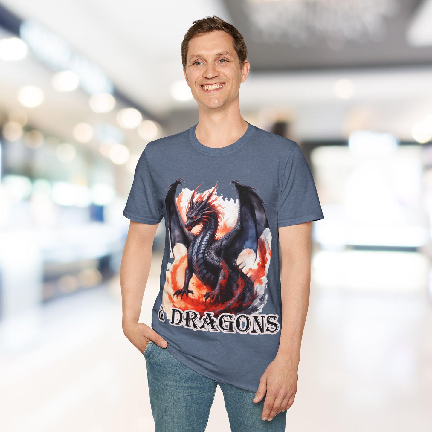 & Dragons - Unisex Softstyle T-Shirt