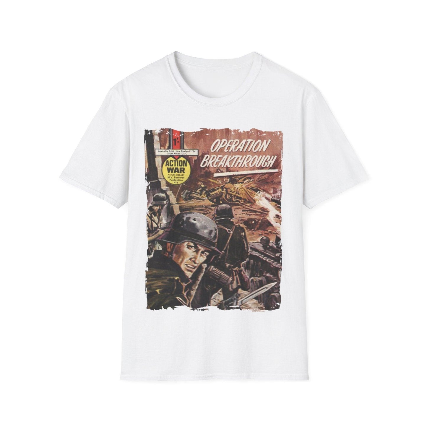 Action War #4 - Unisex Softstyle T-Shirt