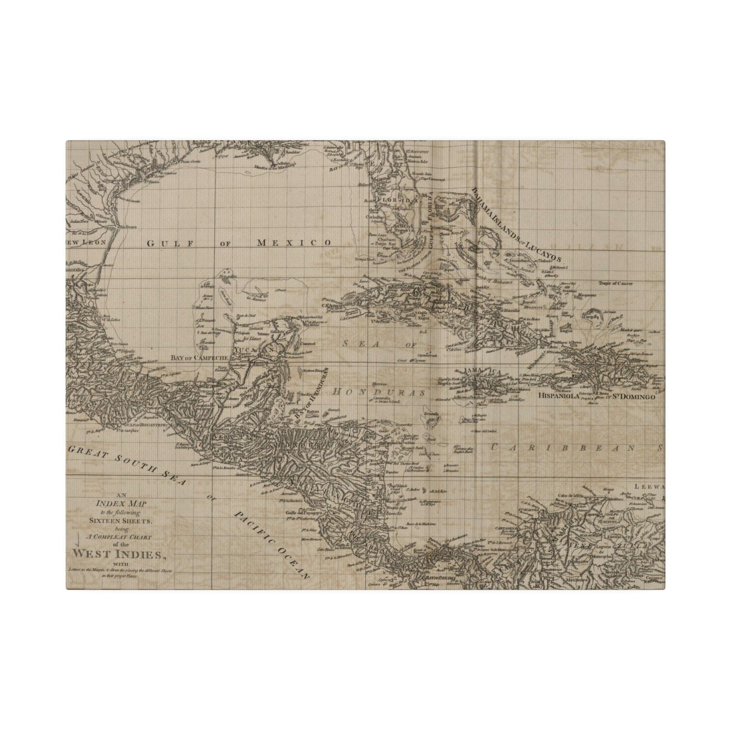 Chart of the West Indies - Pacific Sky Games