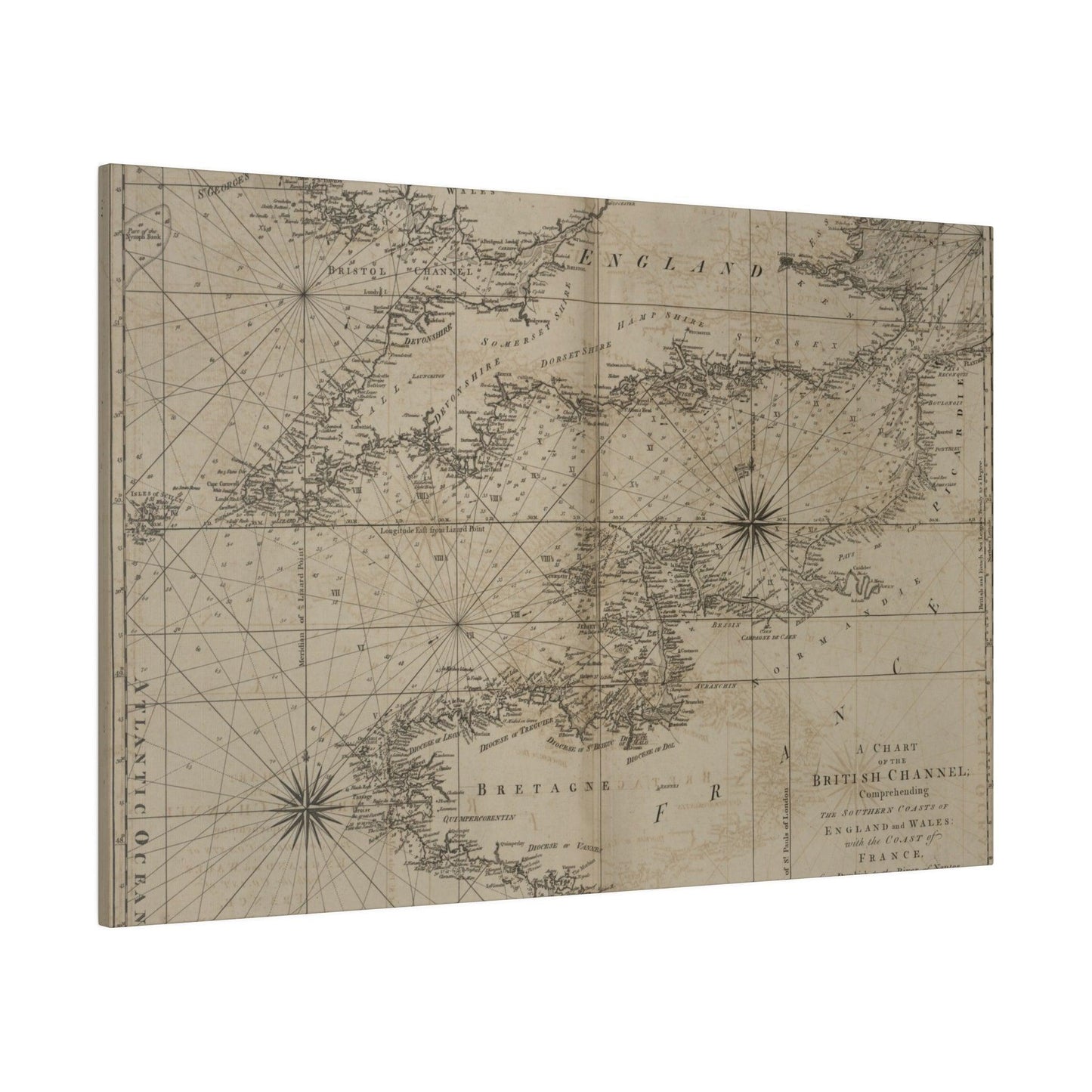 Chart of the British Channel - Pacific Sky Games