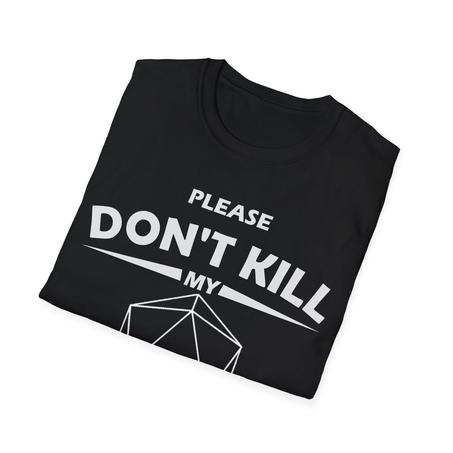 Please Don't Kill My Warlock - White - Unisex Softstyle T-Shirt