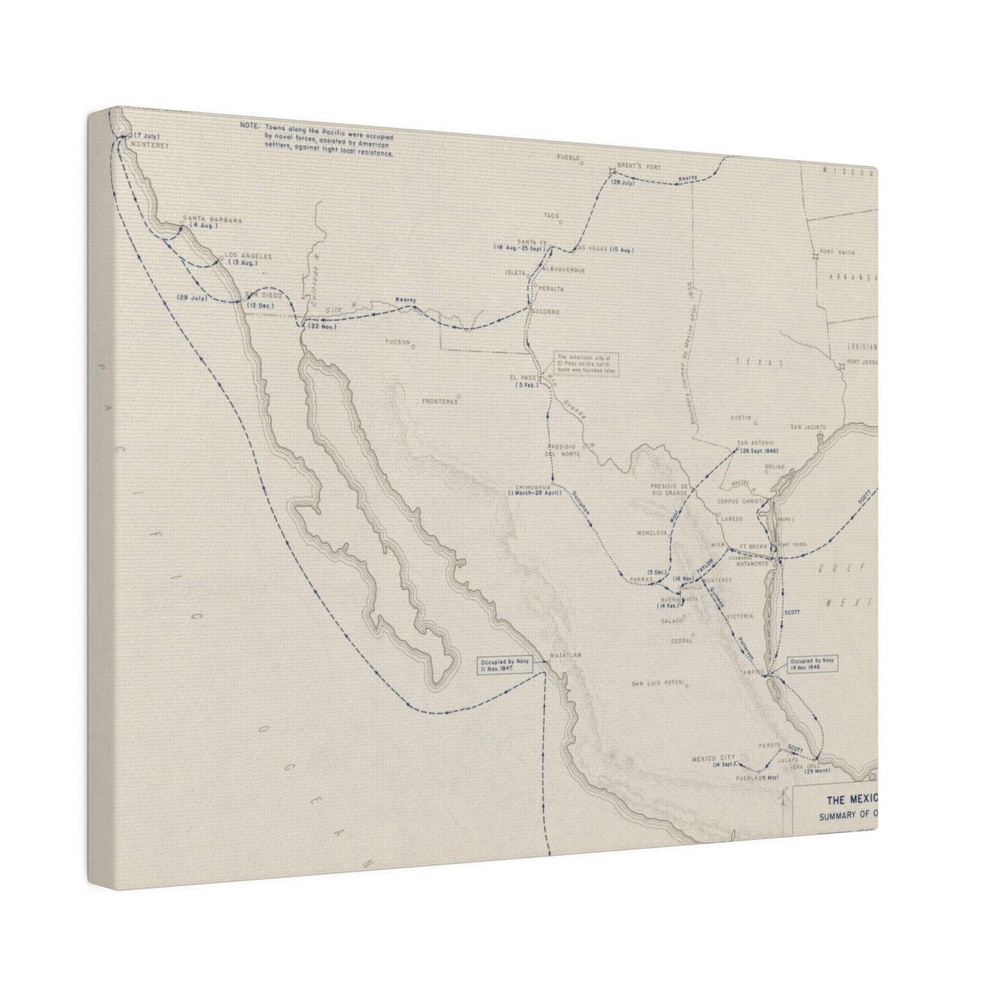 Mexican War, Operations 1846-1847 - Pacific Sky Games