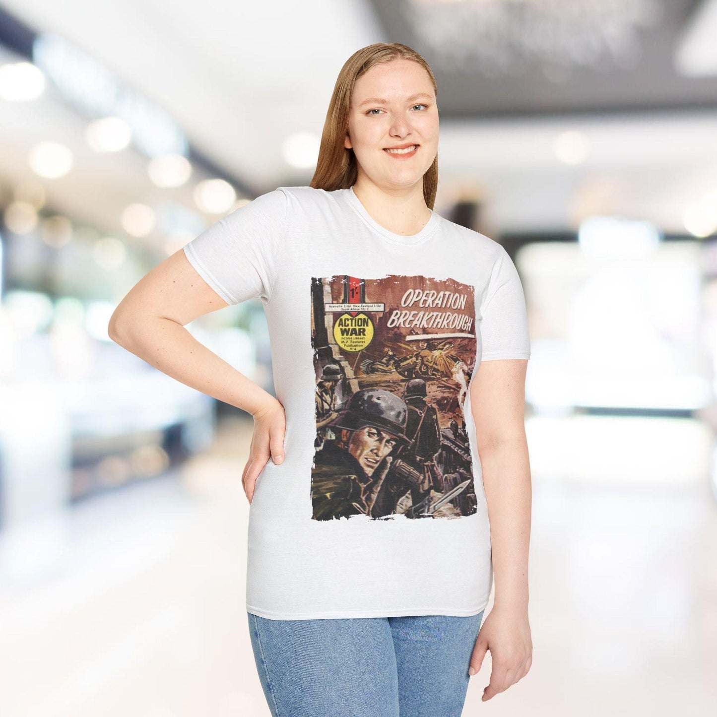 Action War #4 - Unisex Softstyle T-Shirt